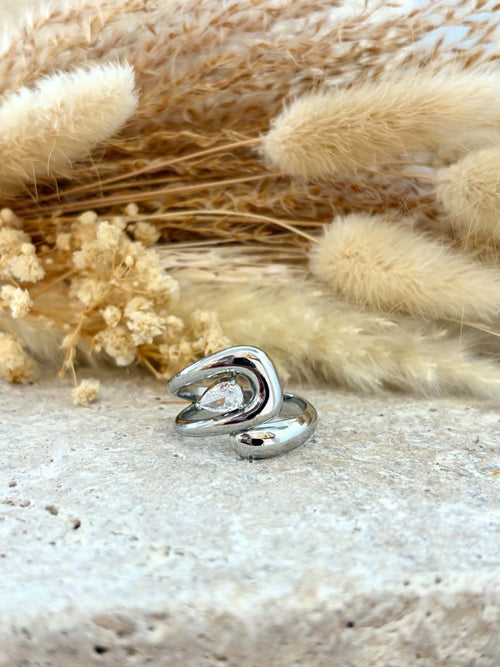 Bague Adélina en acier inoxydable
