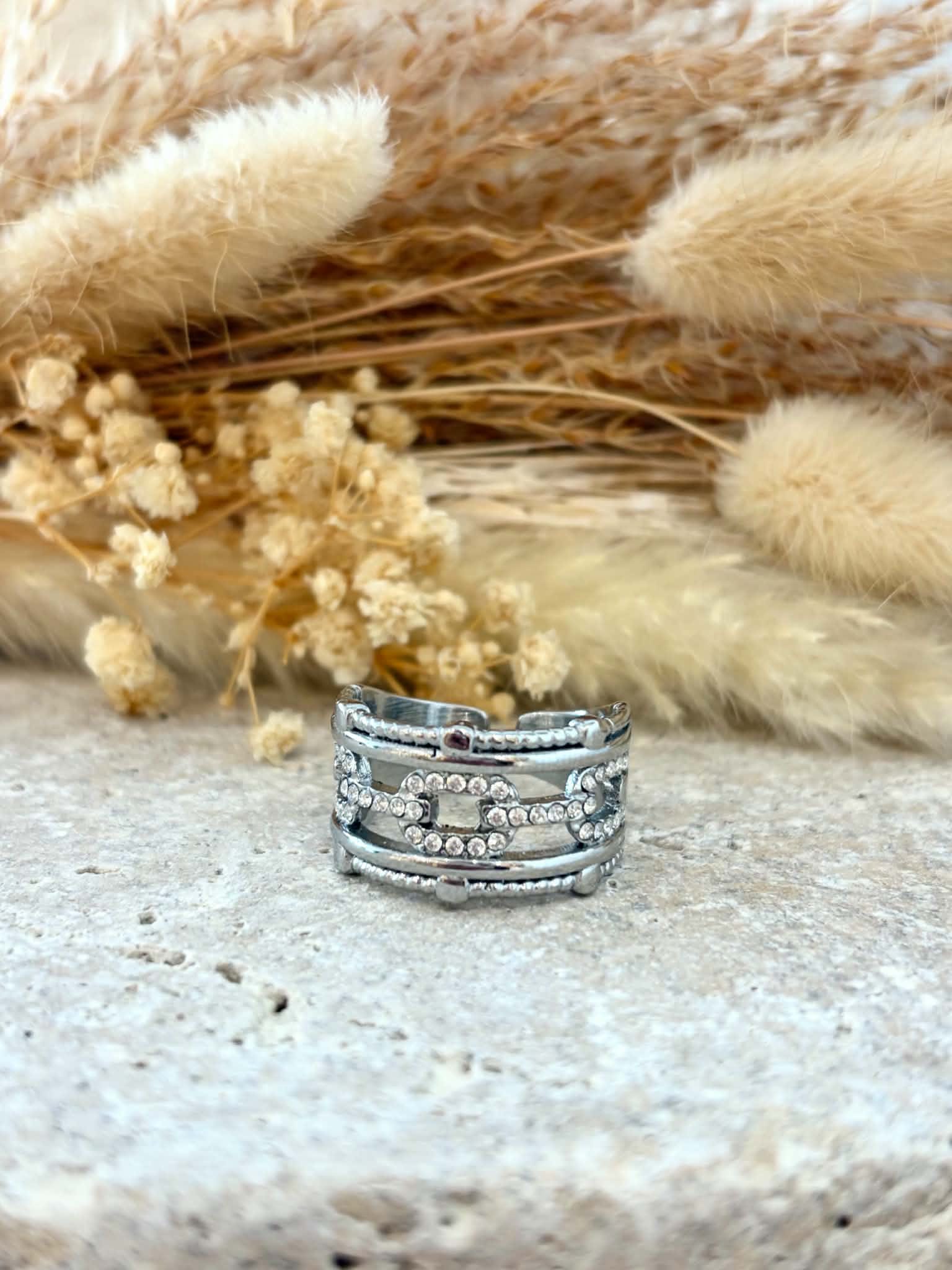 Bague Daphnéa en acier inoxydable