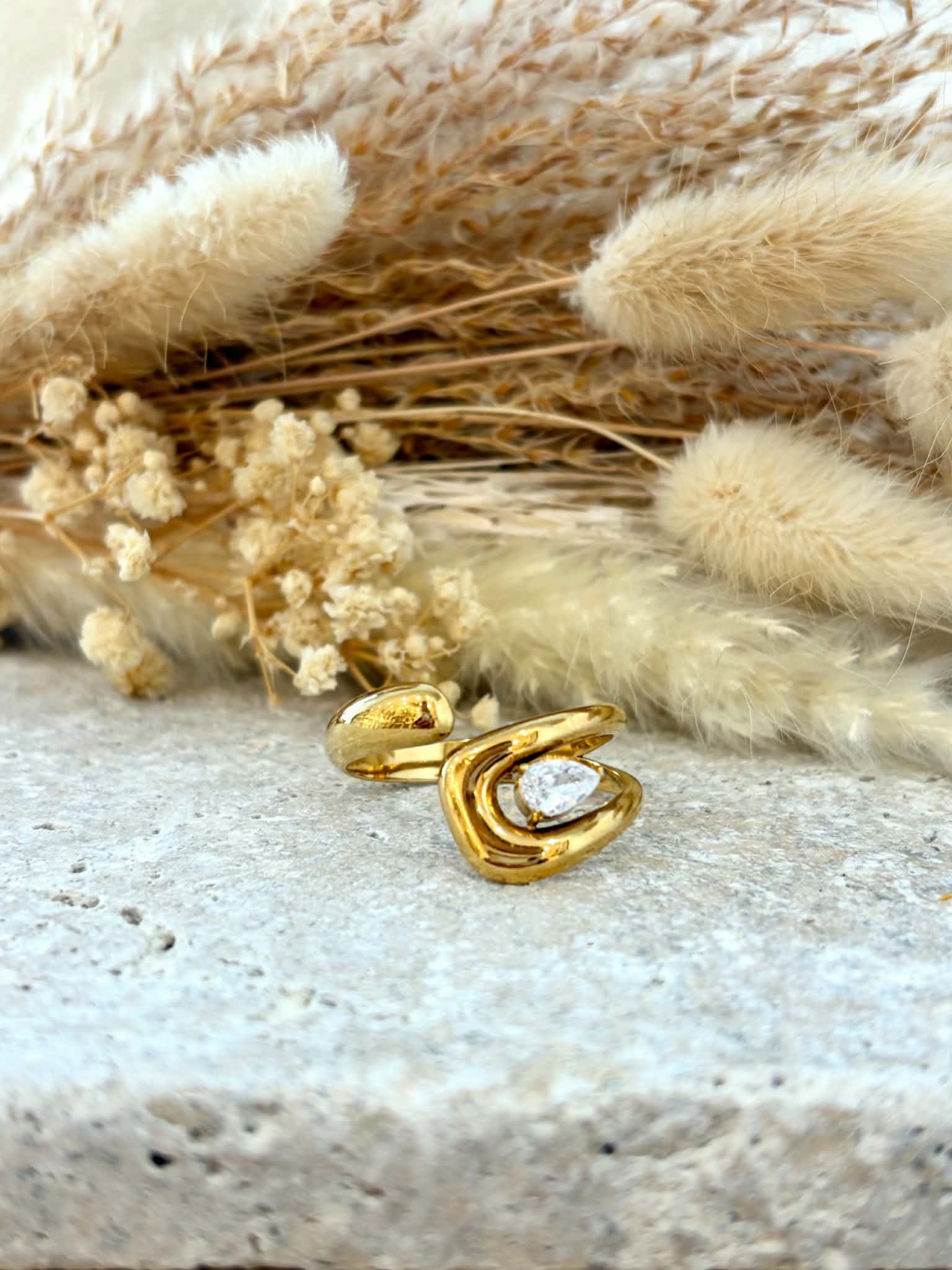 Bague Adélina en acier inoxydable