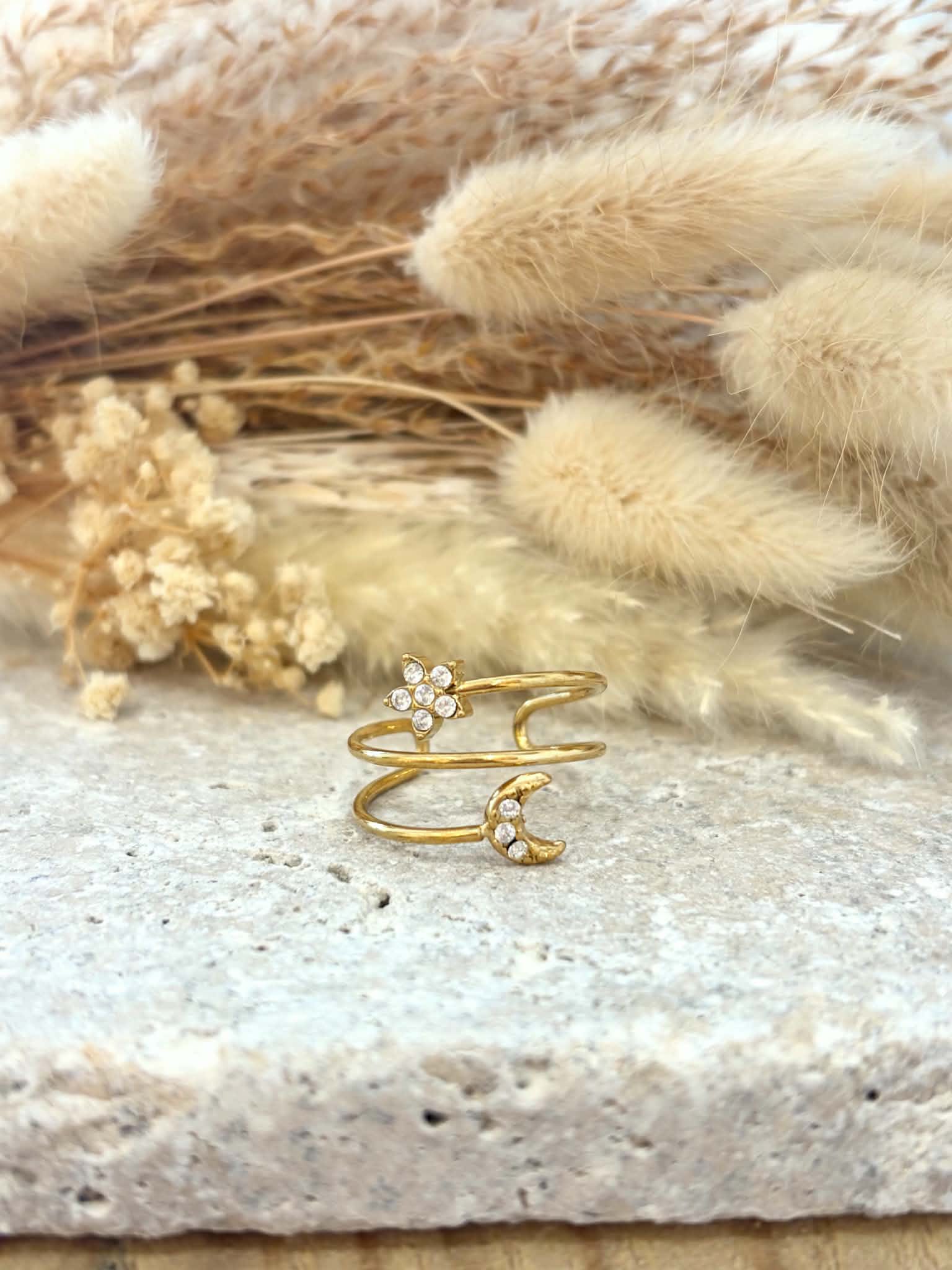 Bague Léandra en acier inoxydable