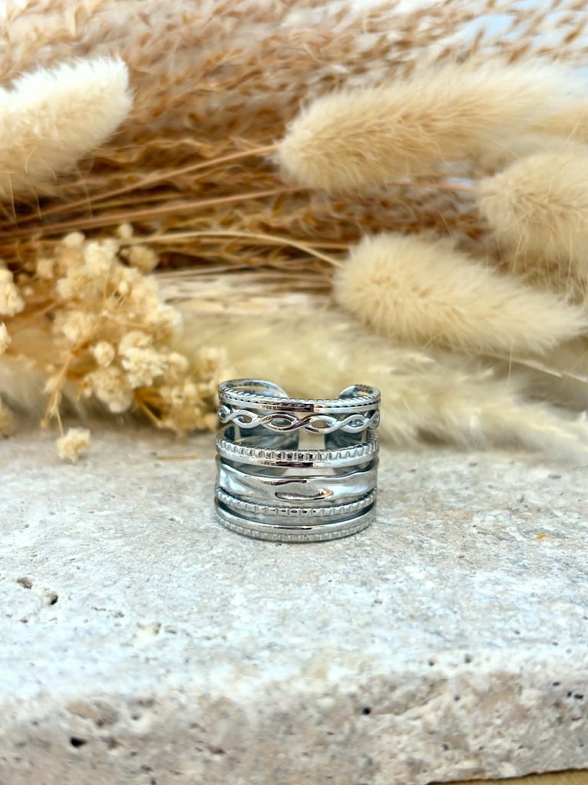 Bague Myléna en acier inoxydable