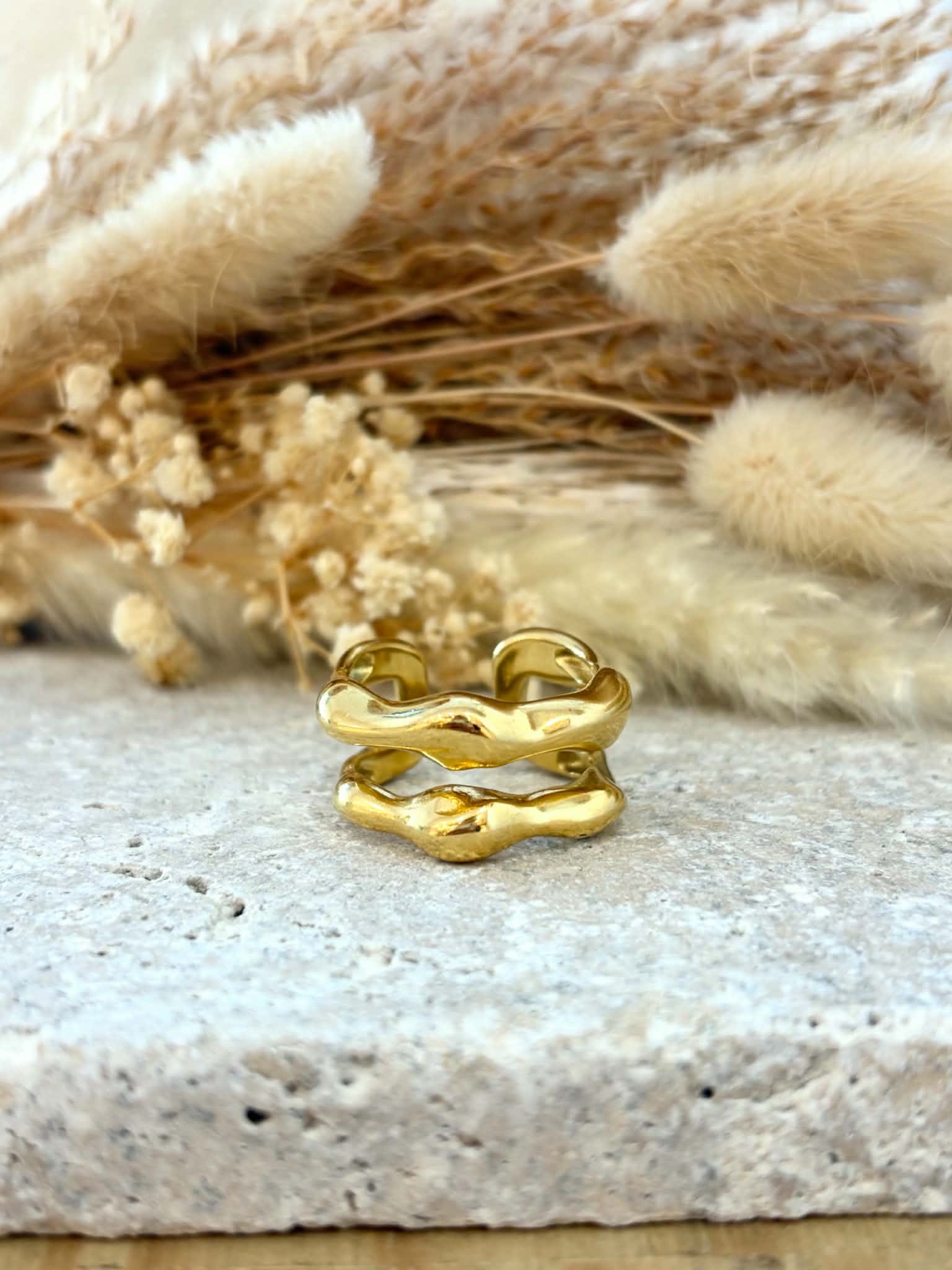 Bague Azélie en acier inoxydable