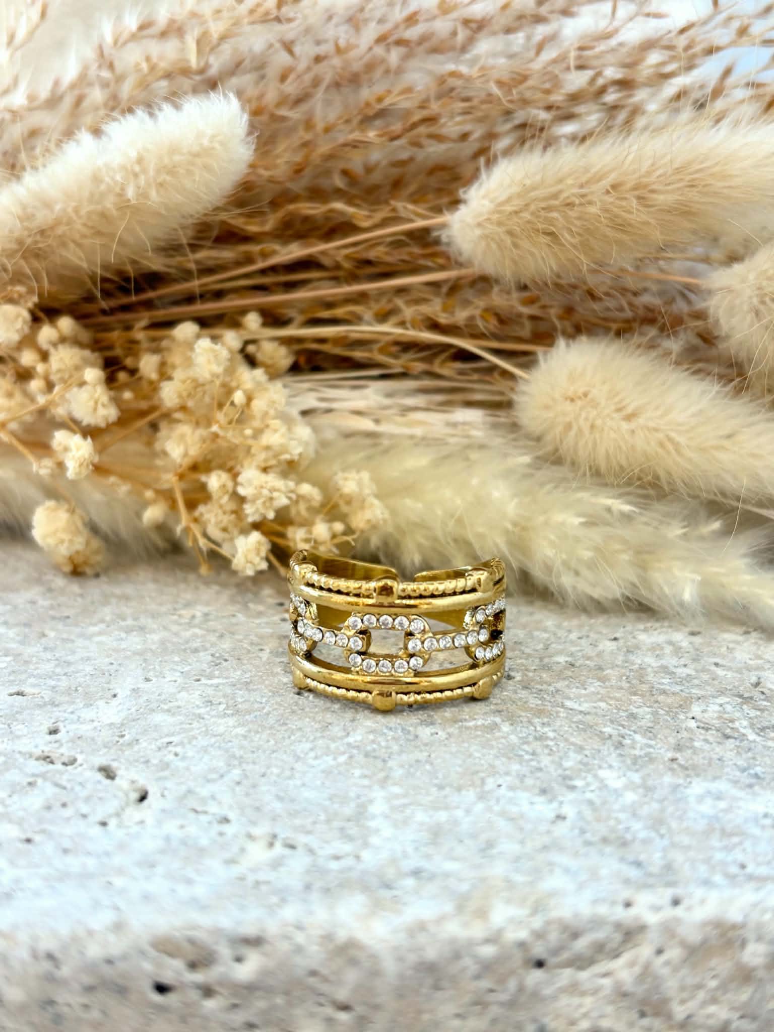 Bague Daphnéa en acier inoxydable