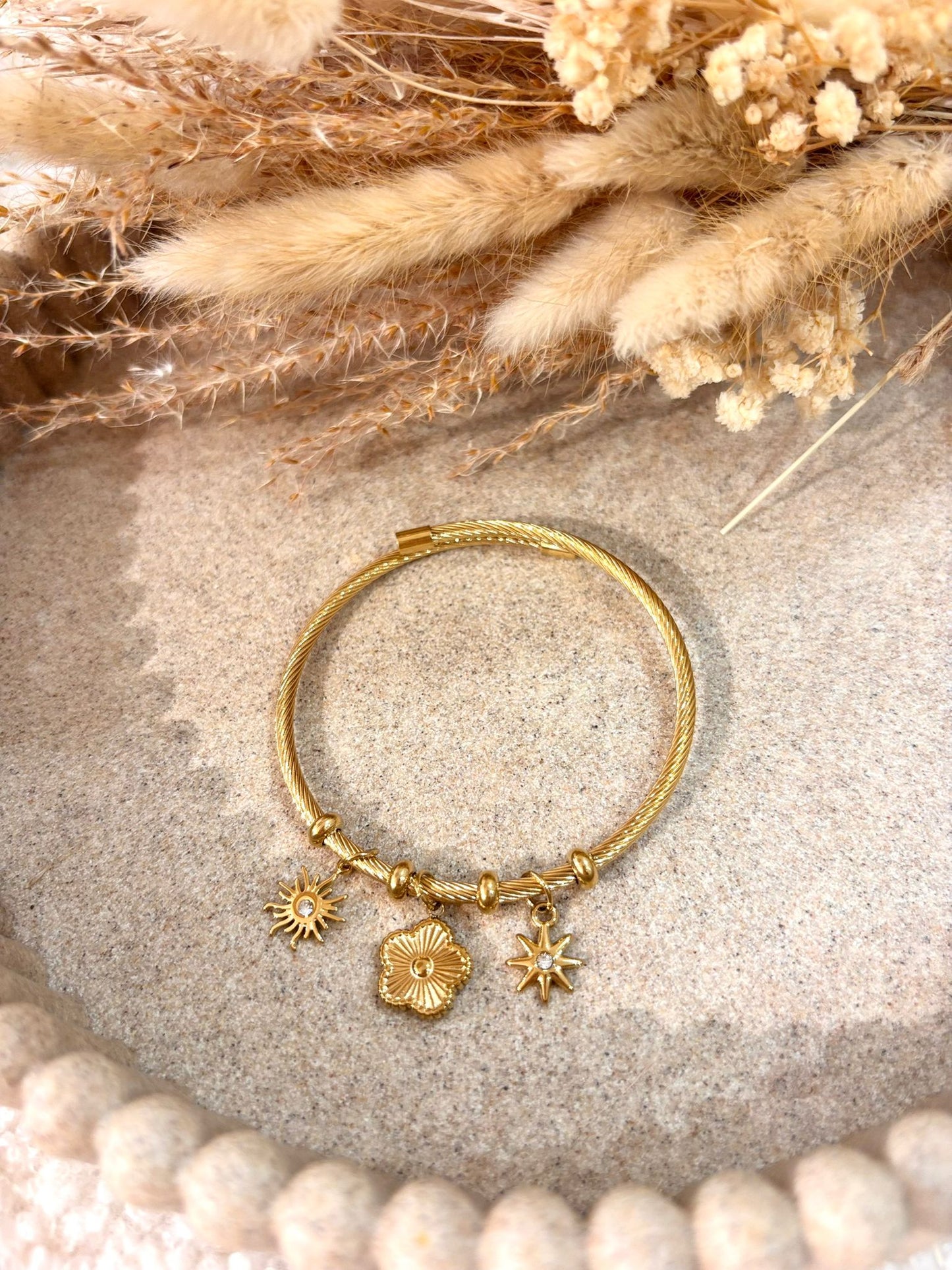 Jonc Léonie en acier inoxydable