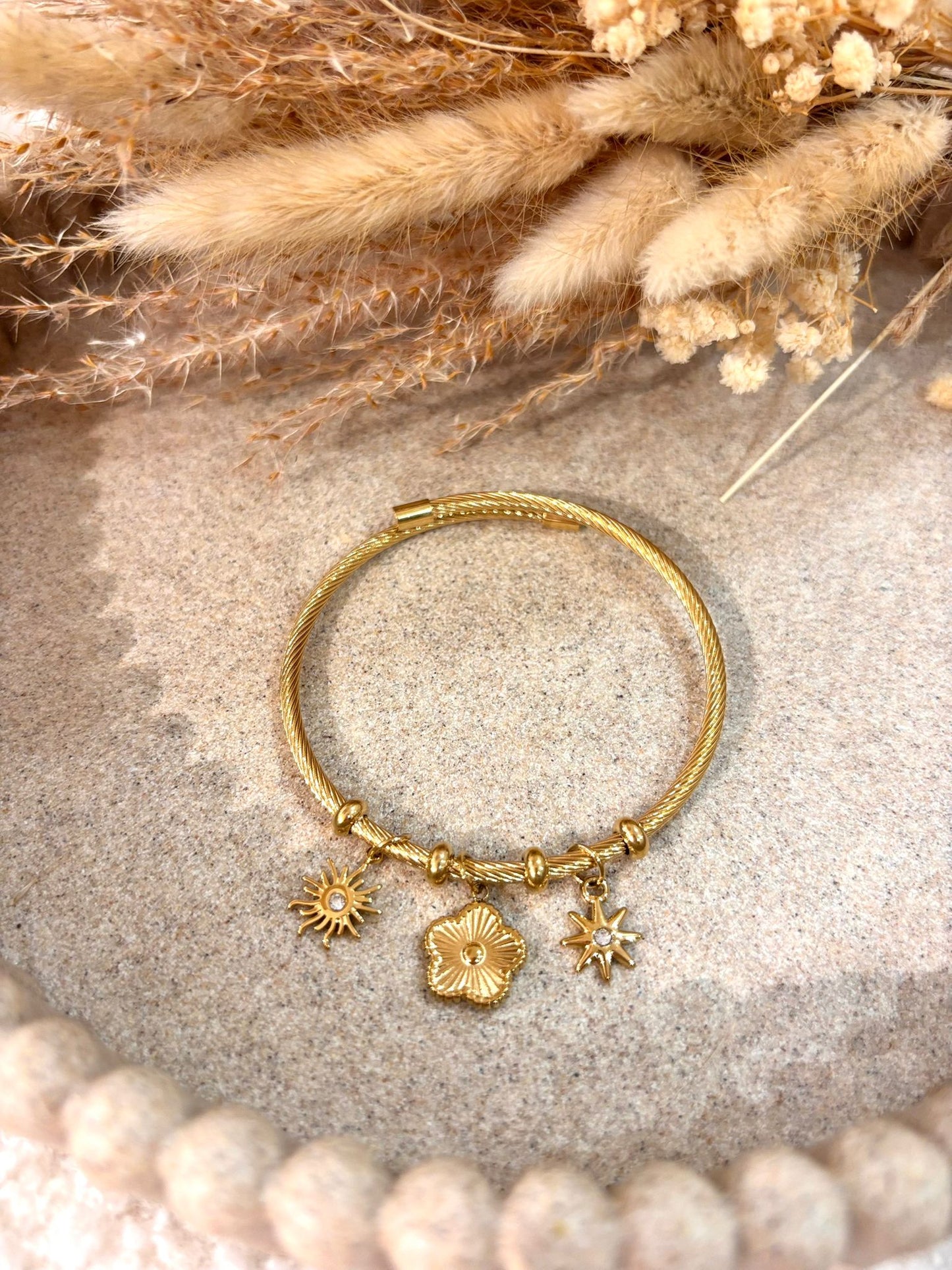 Jonc Léonie en acier inoxydable