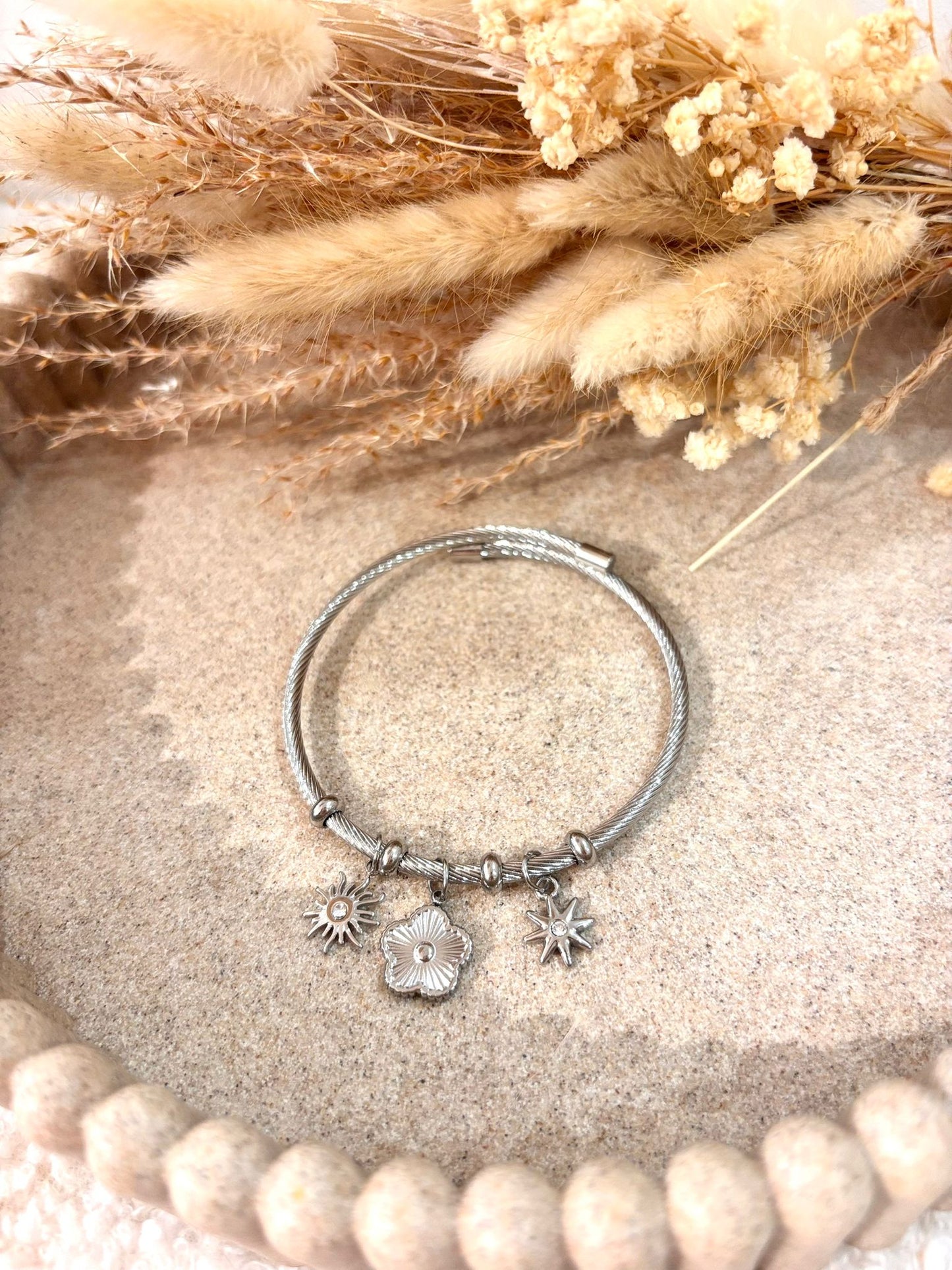 Jonc Léonie en acier inoxydable