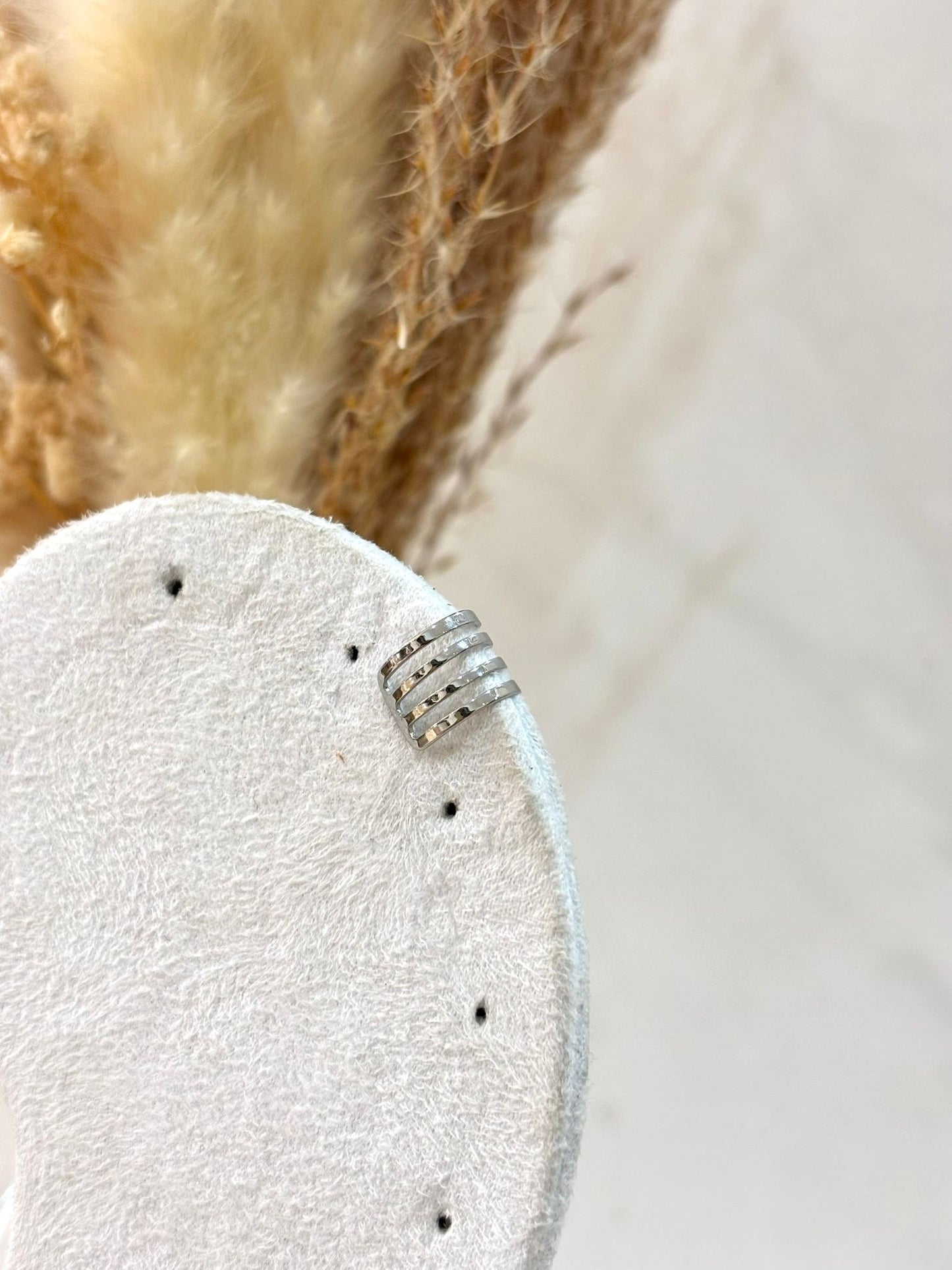 Bijou d'oreille Aelina en acier inoxydable