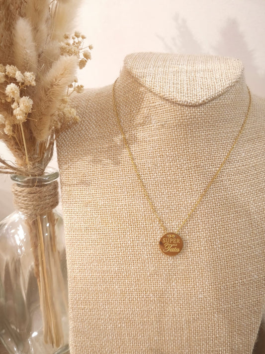 Collier Super Tata en acier inoxydable