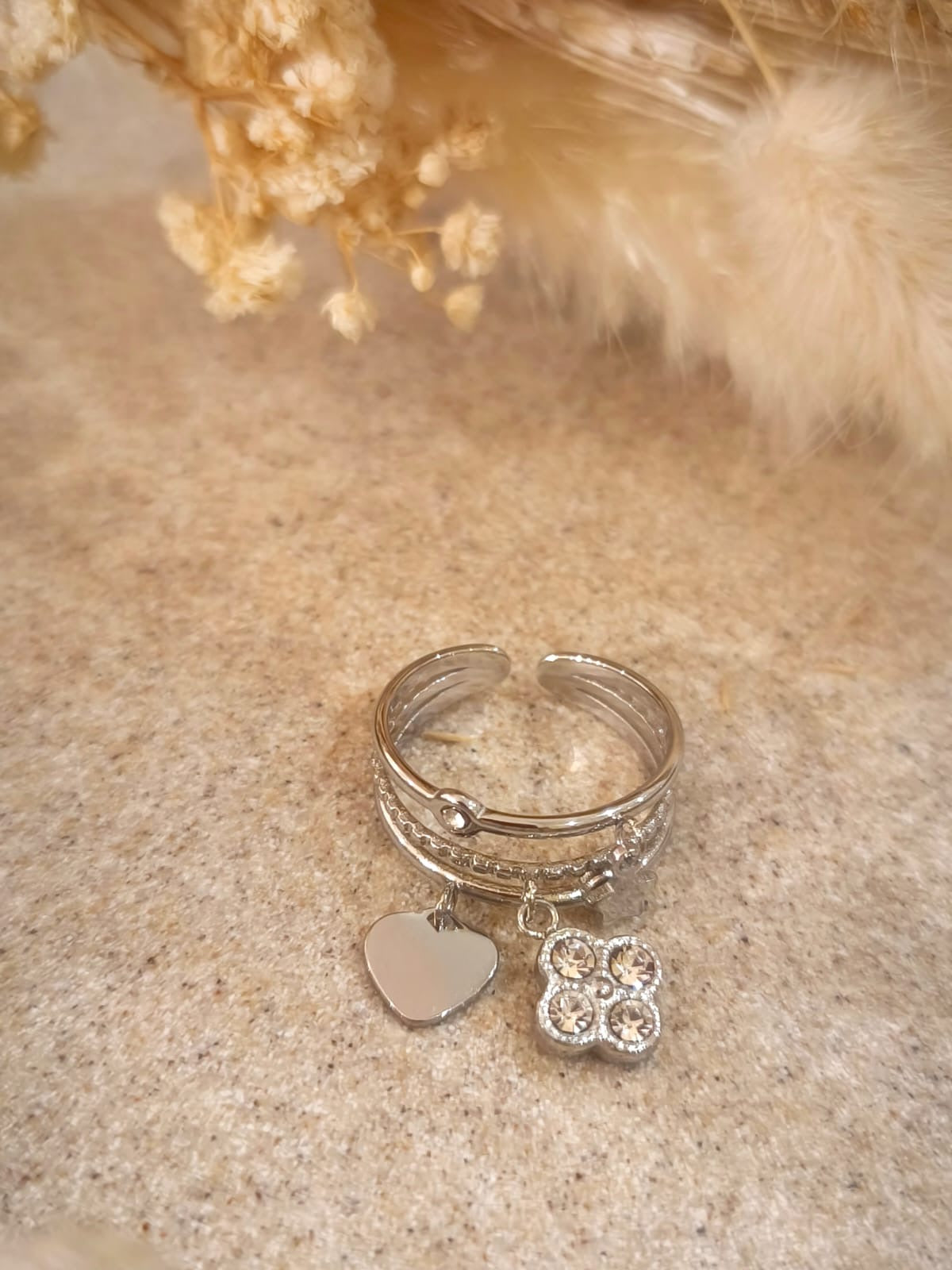 Bague Cyrielle en acier inoxydable