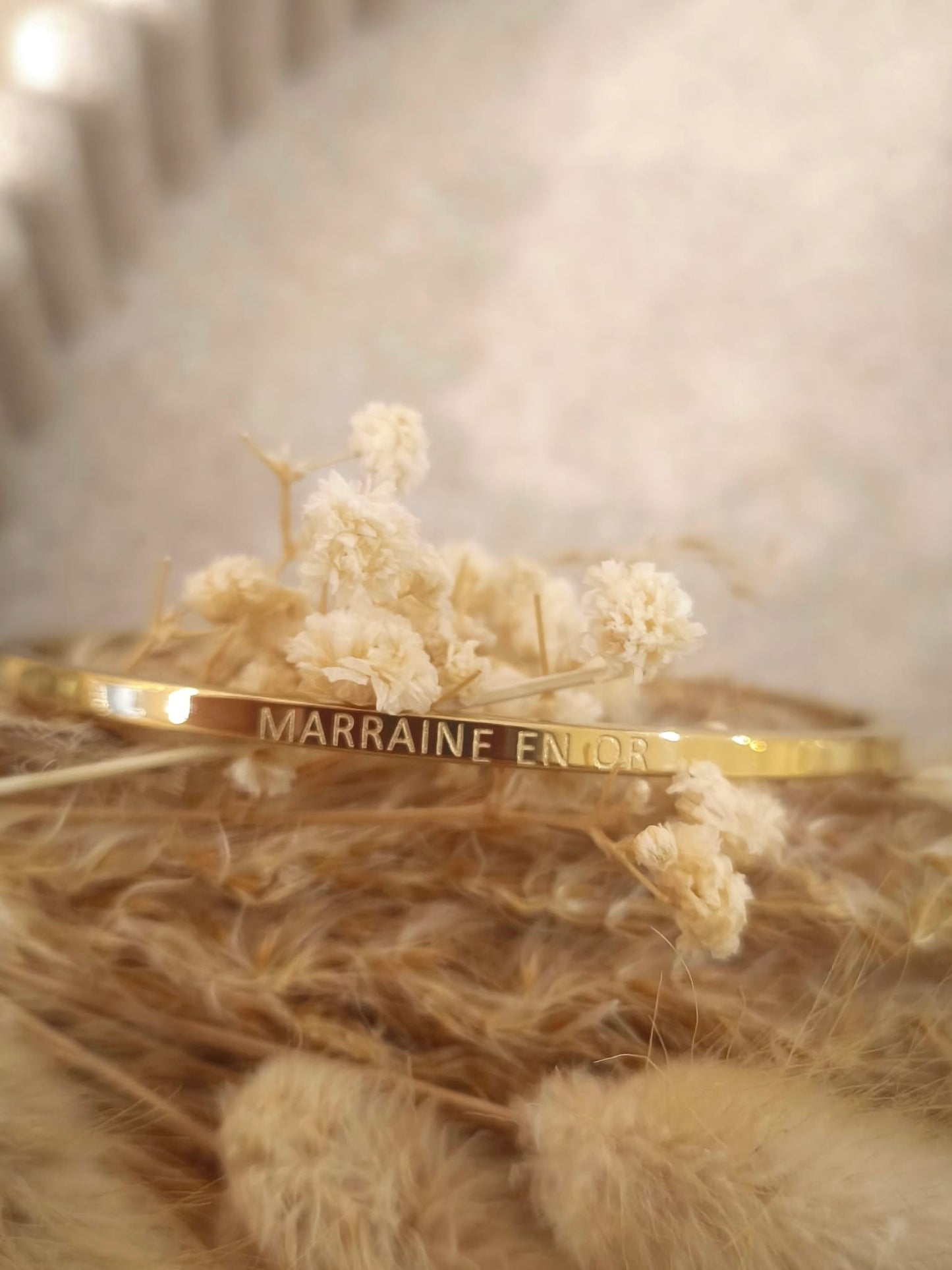 Jonc Marraine en Or en acier inoxydable