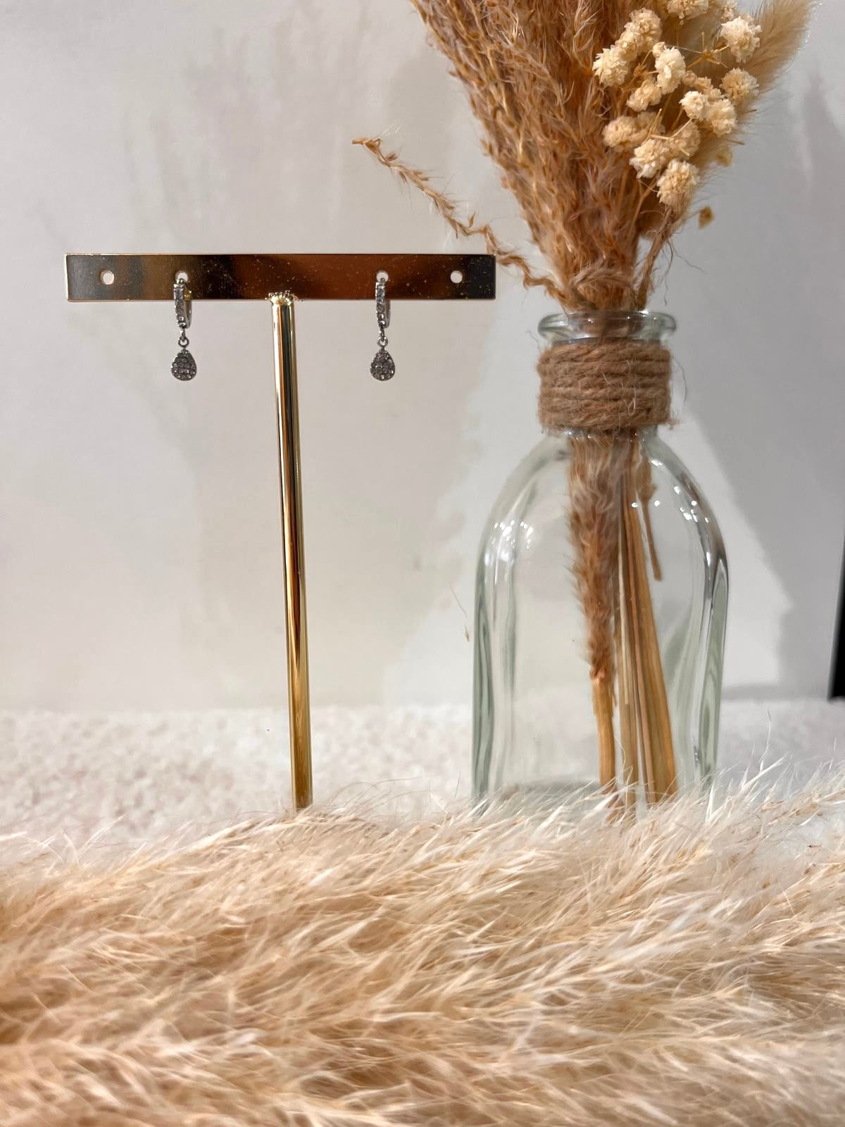 Boucles d’oreilles à breloques Louisa en acier inoxydable