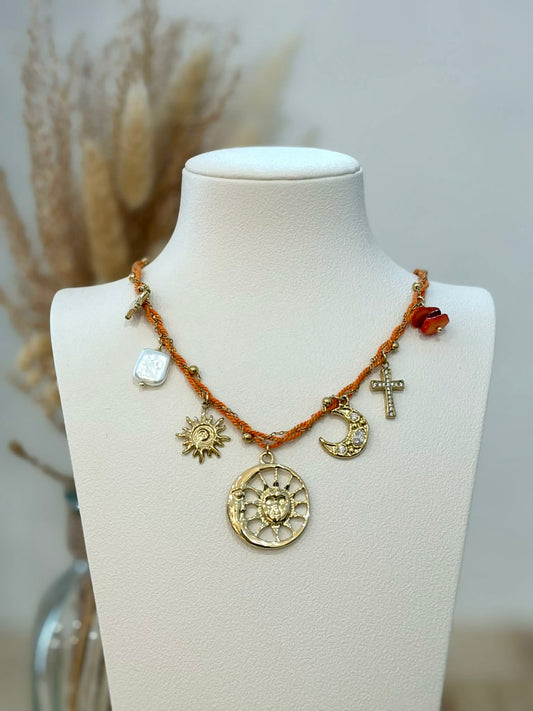 Collier à breloques Lioréna en acier inoxydable