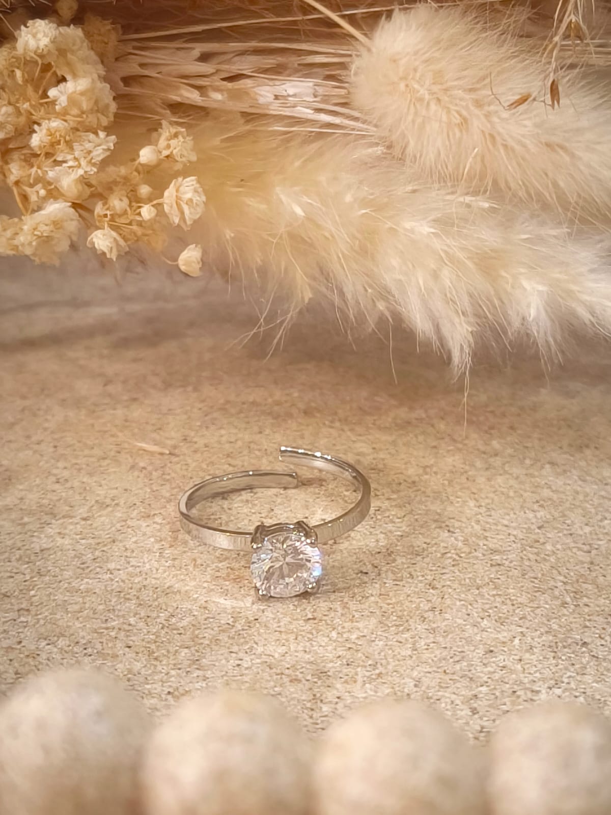 Bague de promesse Camille en acier inoxydable avec boîte