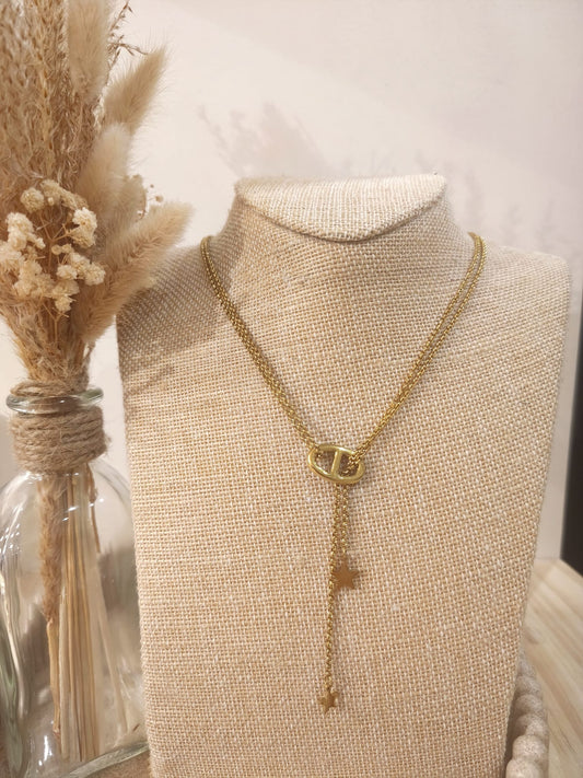 Sautoir Charlotte en acier inoxydable