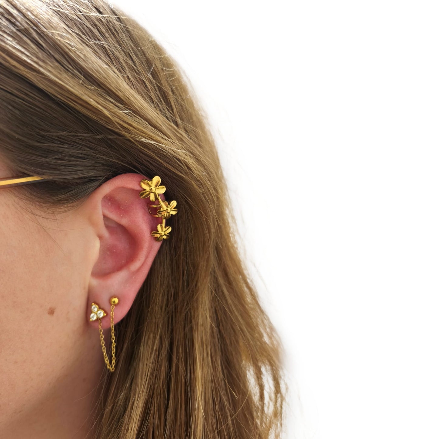 Bijou d'oreille Néline en acier inoxydable