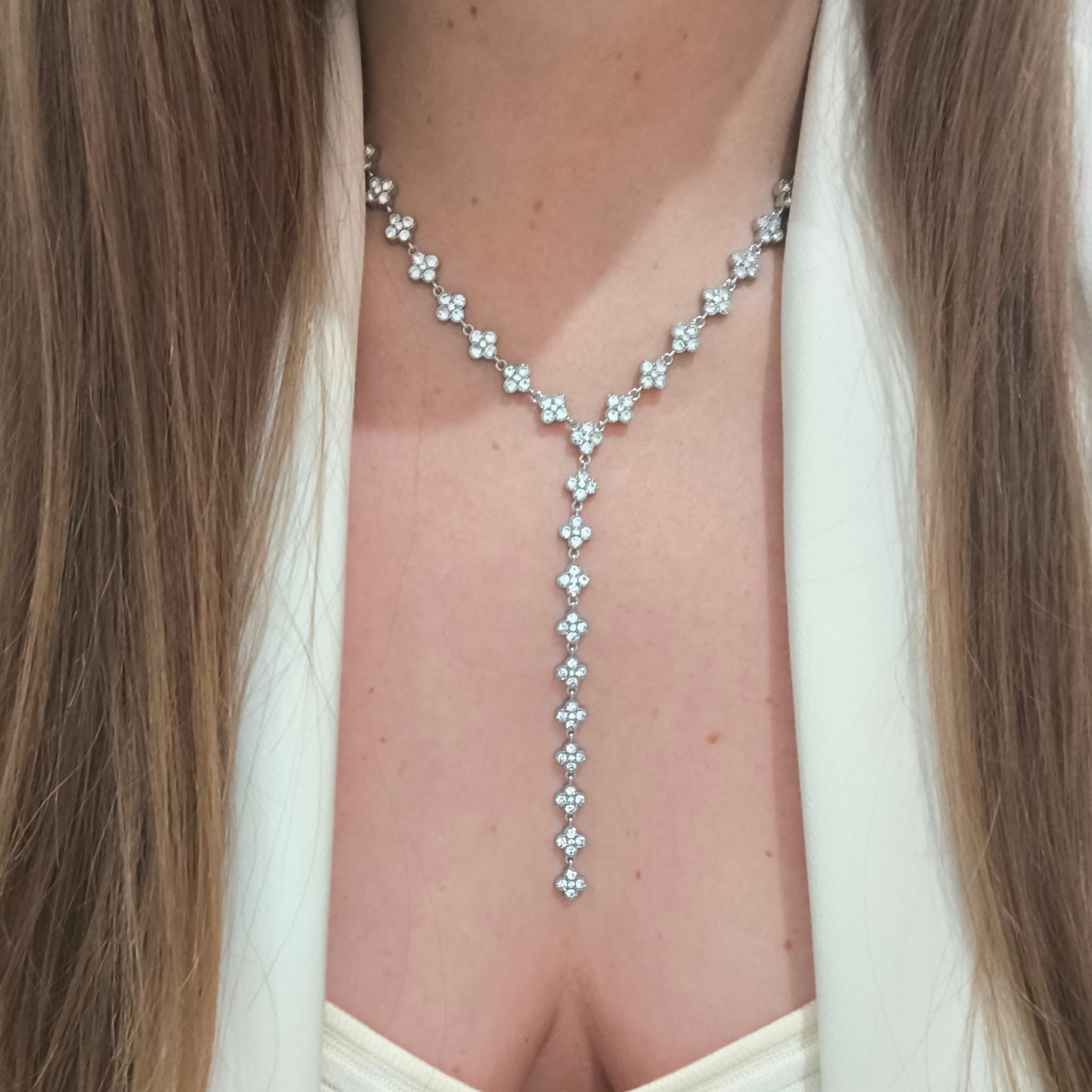 Collier Y Orianne en acier inoxydable