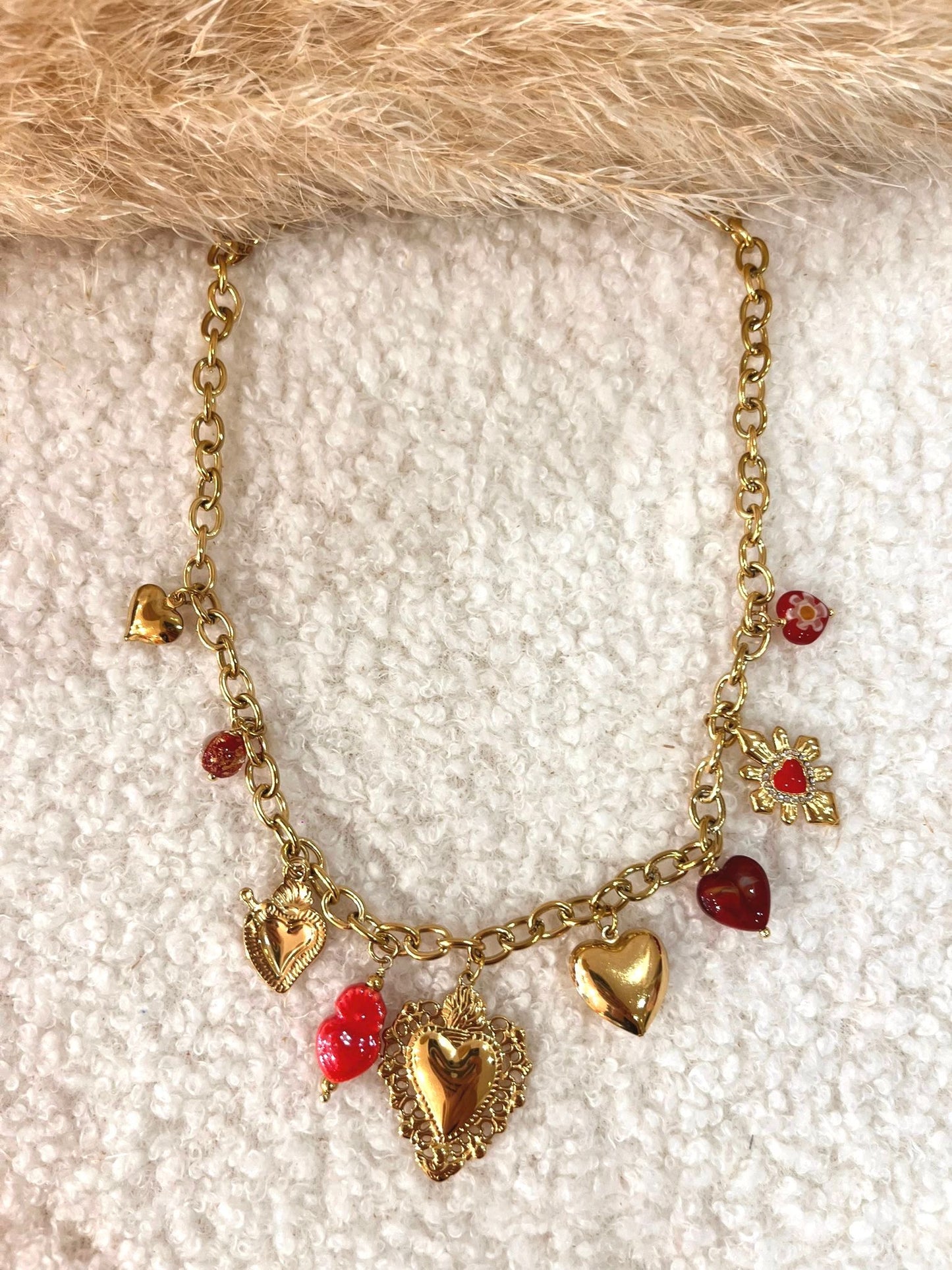 Collier à breloques Louis en acier inoxydable