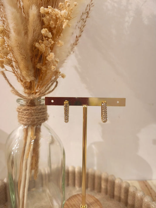 Boucles d'oreilles Cybile en acier inoxydable