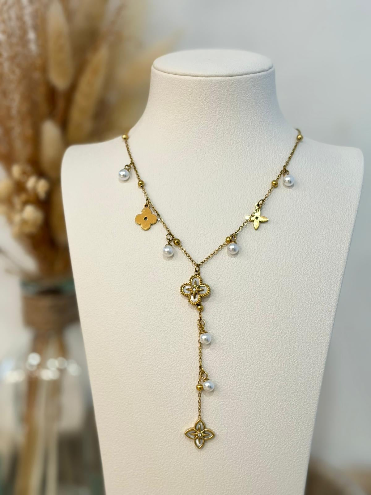Collier Y Aéla en acier inoxydable