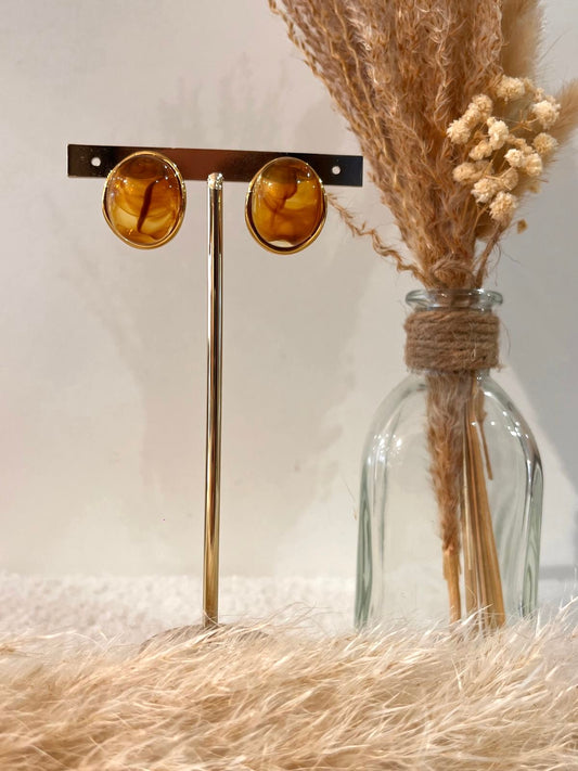 Boucles d’oreilles Carine en acier inoxydable