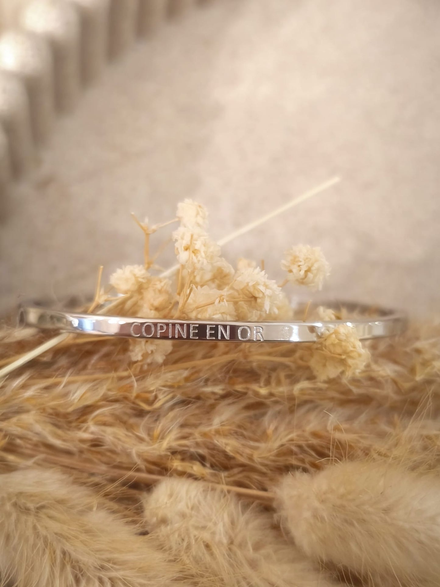 Jonc Copine en or en acier inoxydable
