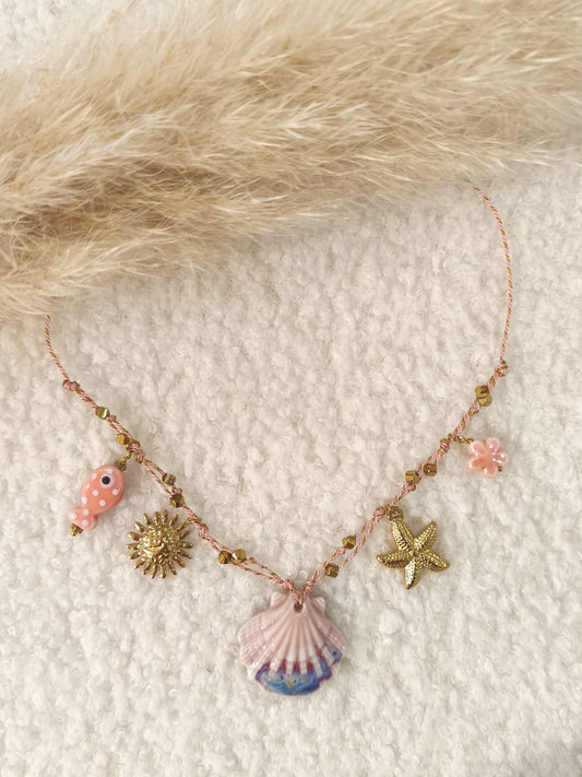 Collier à breloques Séréna en acier inoxydable