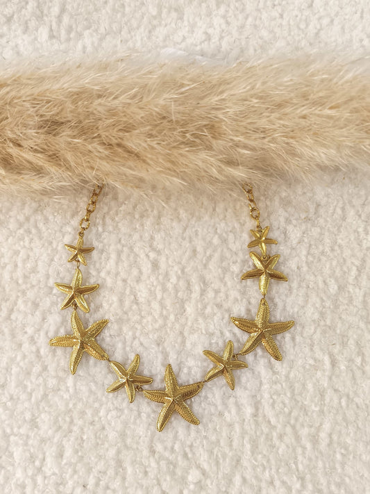 Collier à breloques Nélya en acier inoxydable