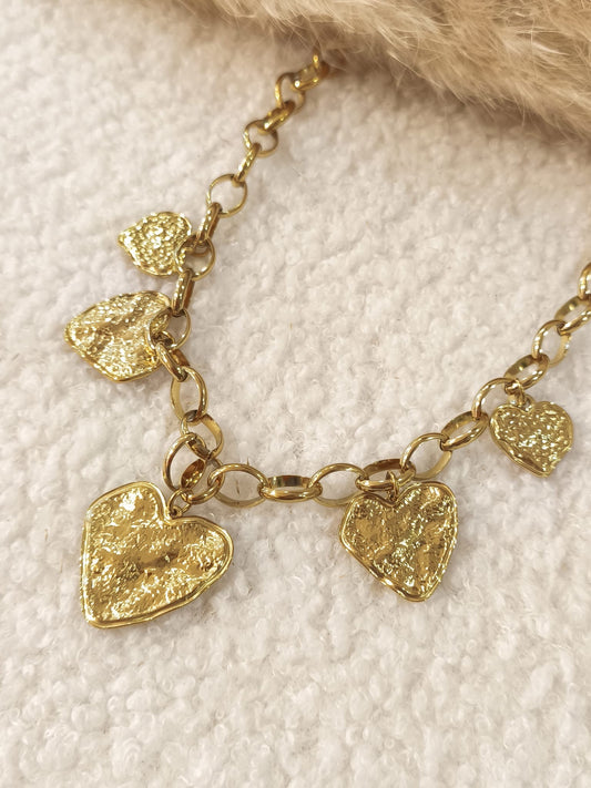 Collier à breloques Tricia en acier inoxydable