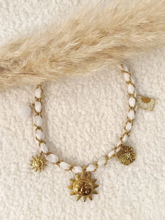 Collier à breloques Lysandra en acier inoxydable