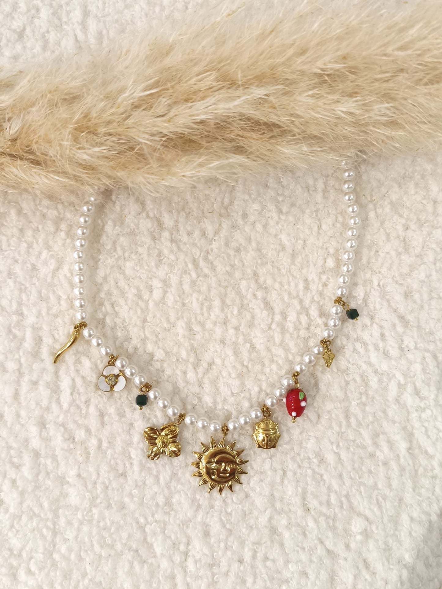 Collier à breloques Aélia en acier inoxydable