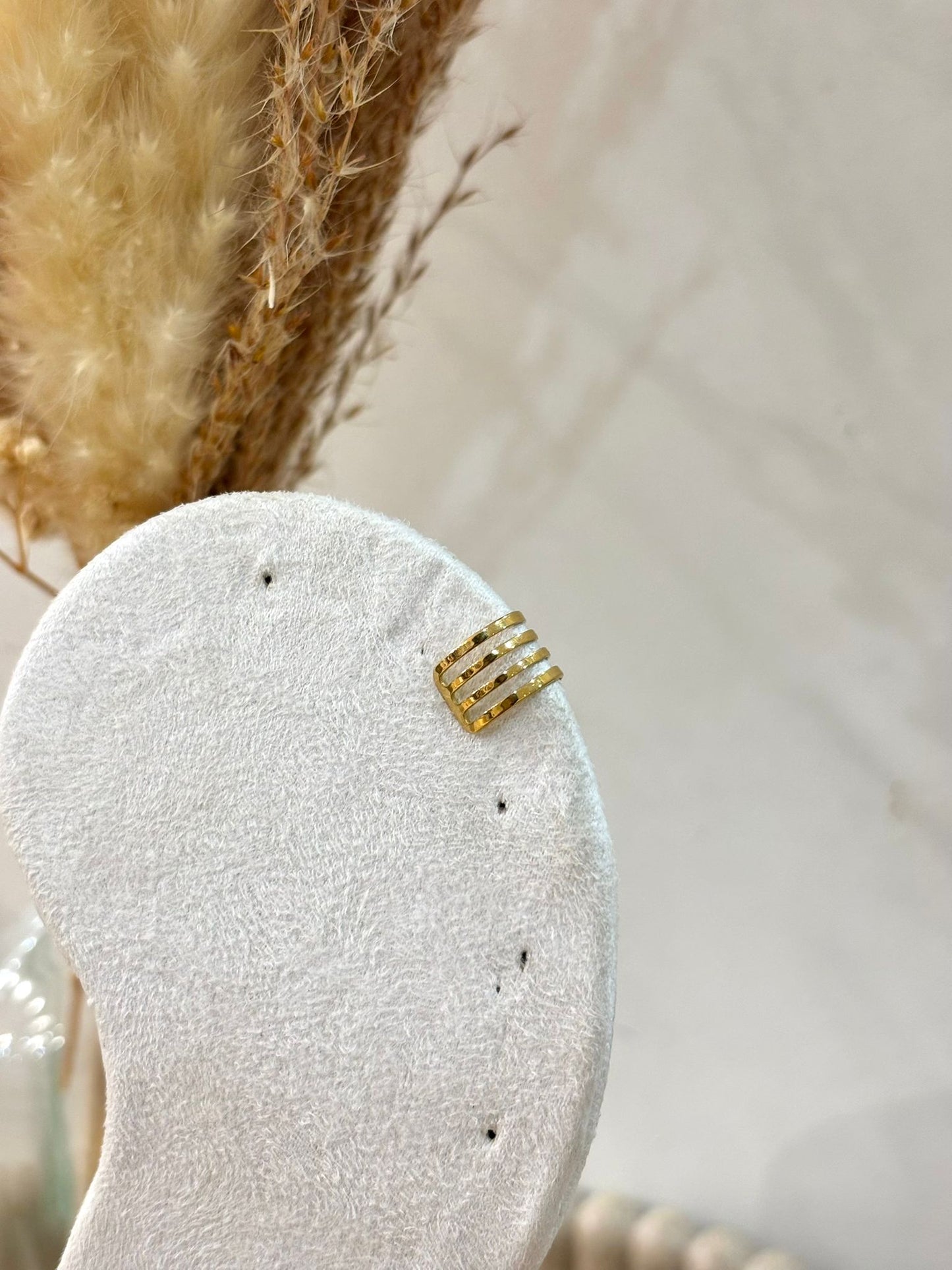 Bijou d'oreille Aelina en acier inoxydable