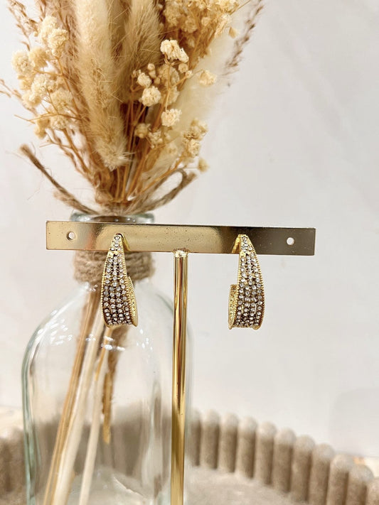 Boucles d'oreilles Alicia en acier inoxydable