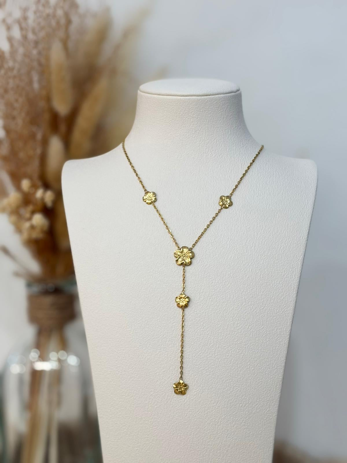 Collier Y Nolwenn en acier inoxydable