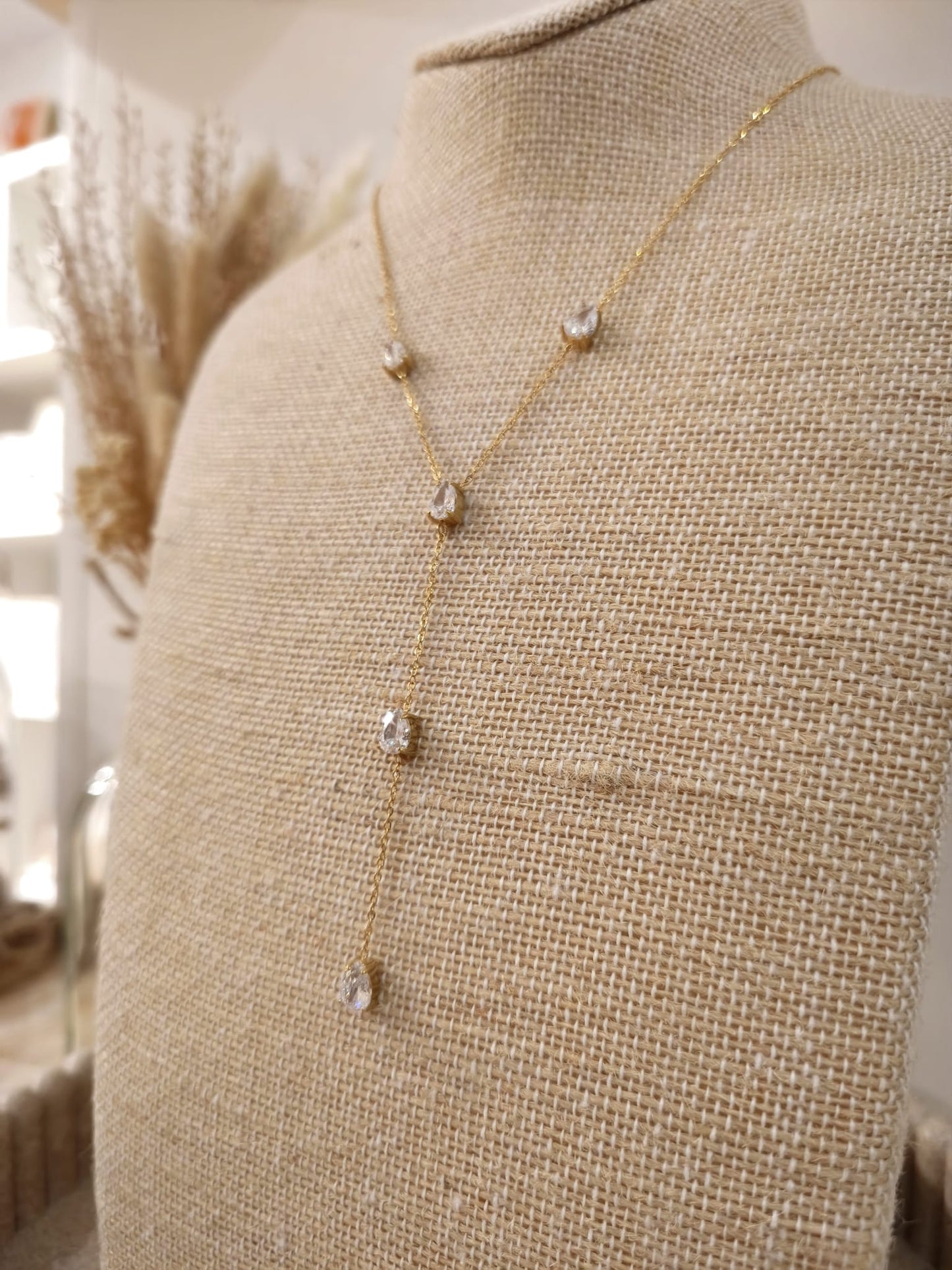 Collier Y Elysia en acier inoxydable