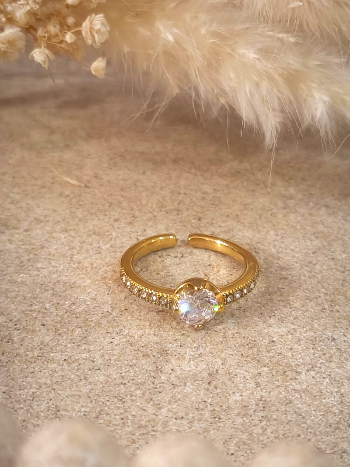 Bague de promesse Solene en acier inoxydable avec boîte