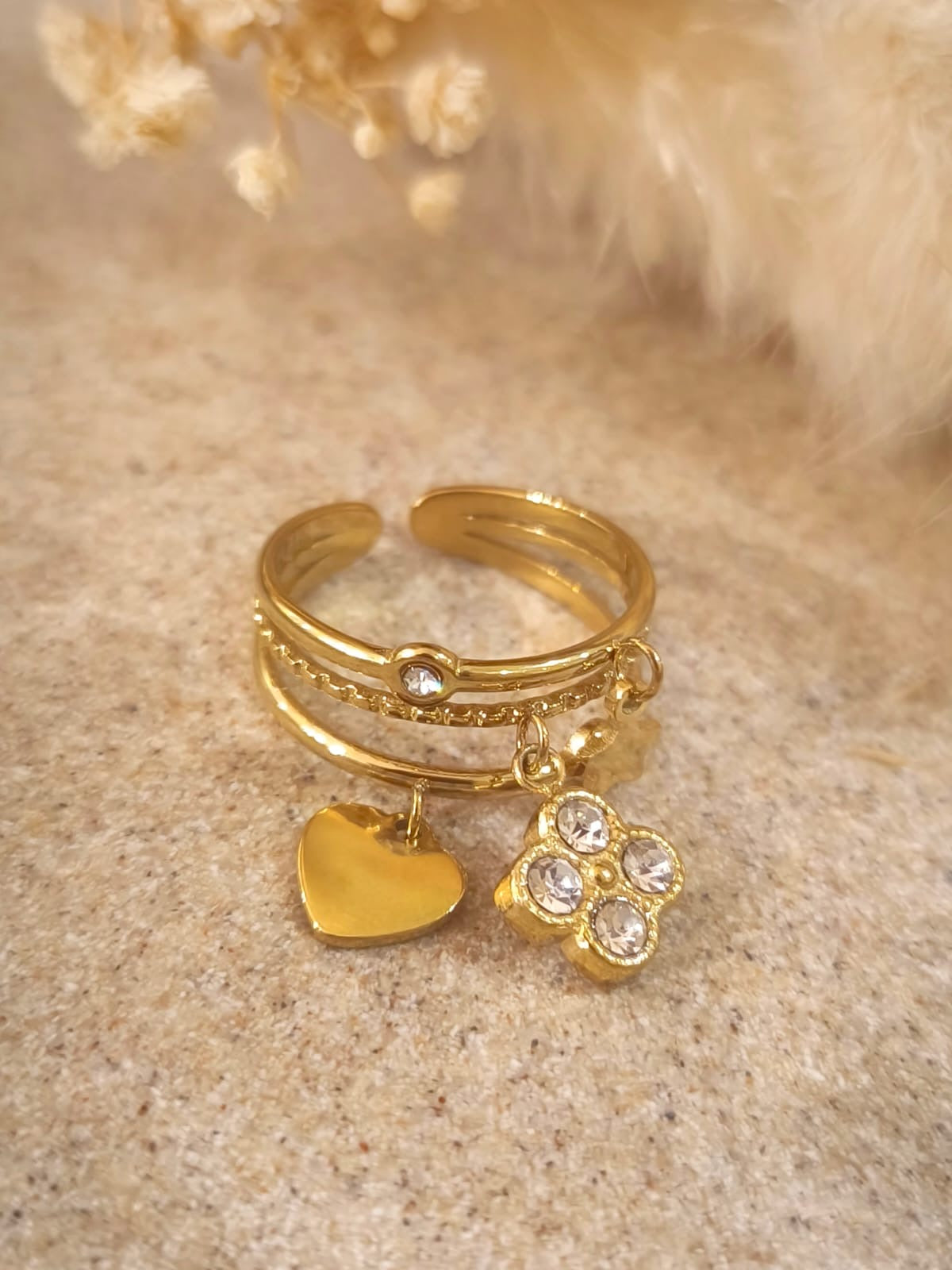 Bague Cyrielle en acier inoxydable