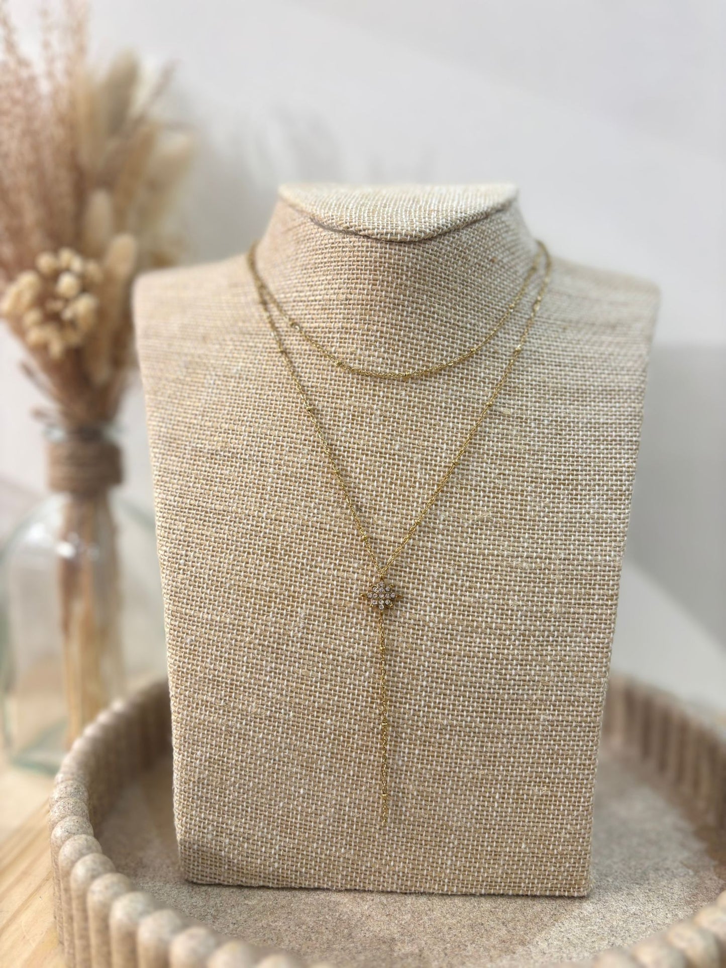 Collier Y Maelia en acier inoxydable