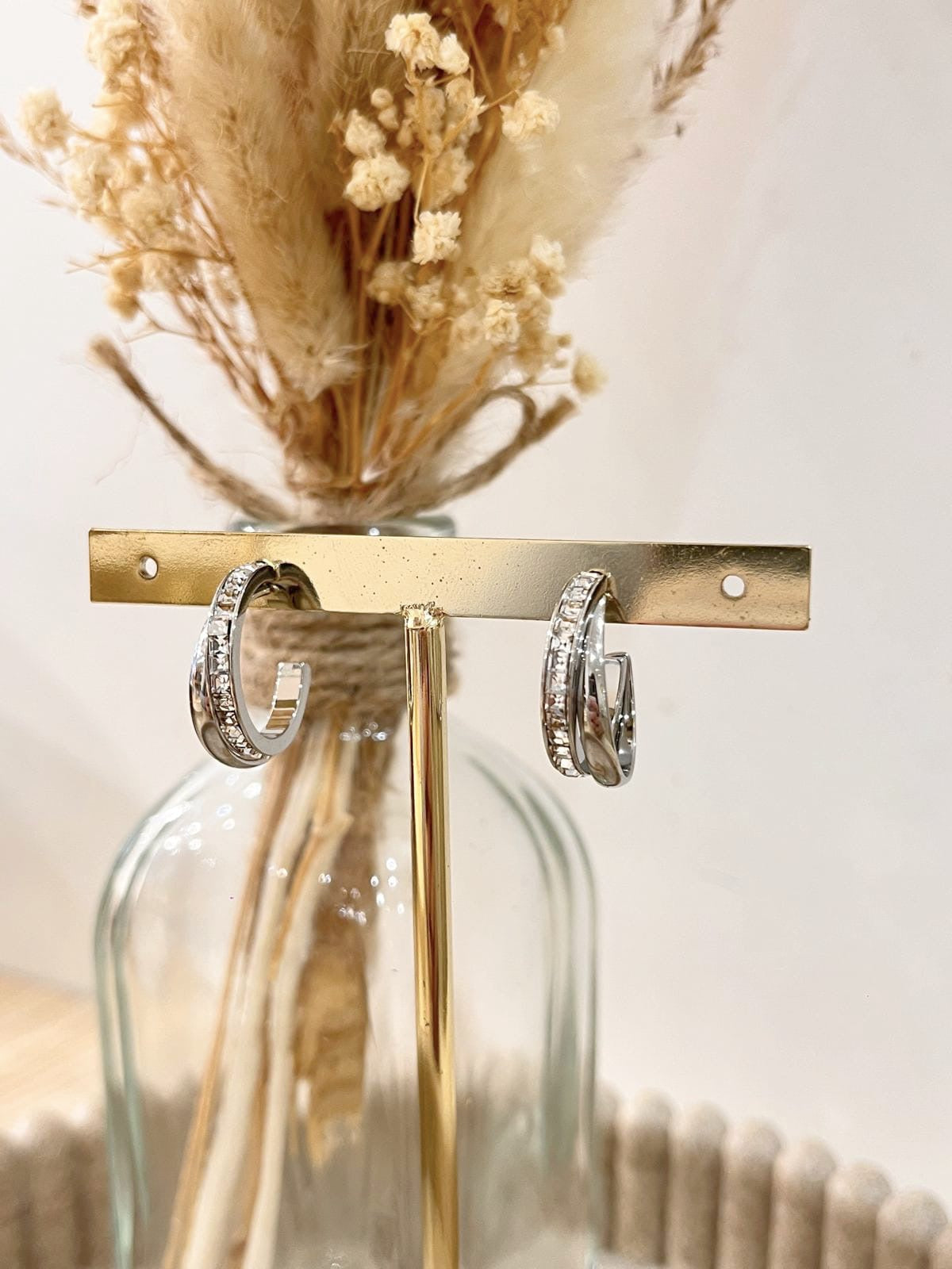 Boucles d'oreilles Alice en acier inoxydable