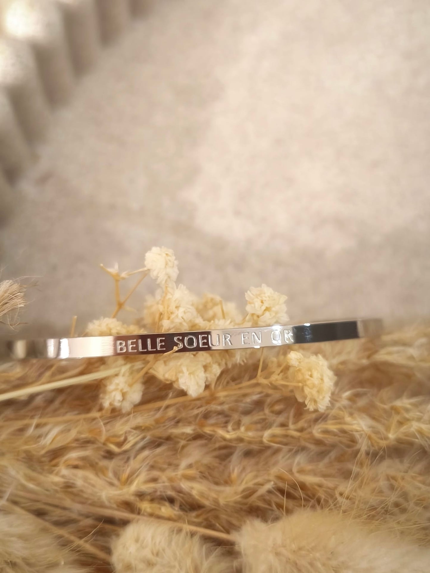 Jonc Belle soeur en or en acier inoxydable