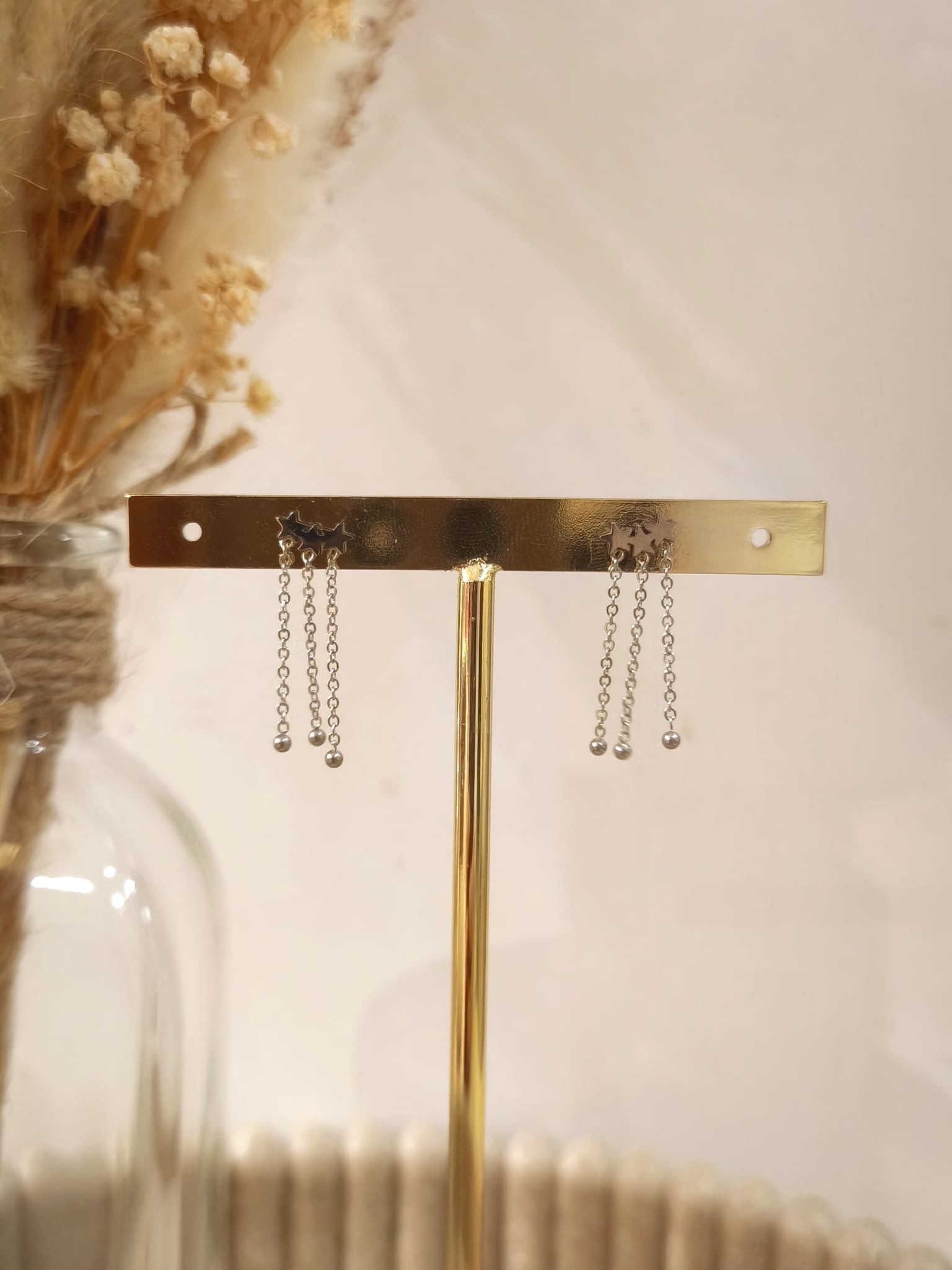 Boucles d'oreilles Sila en acier inoxydable