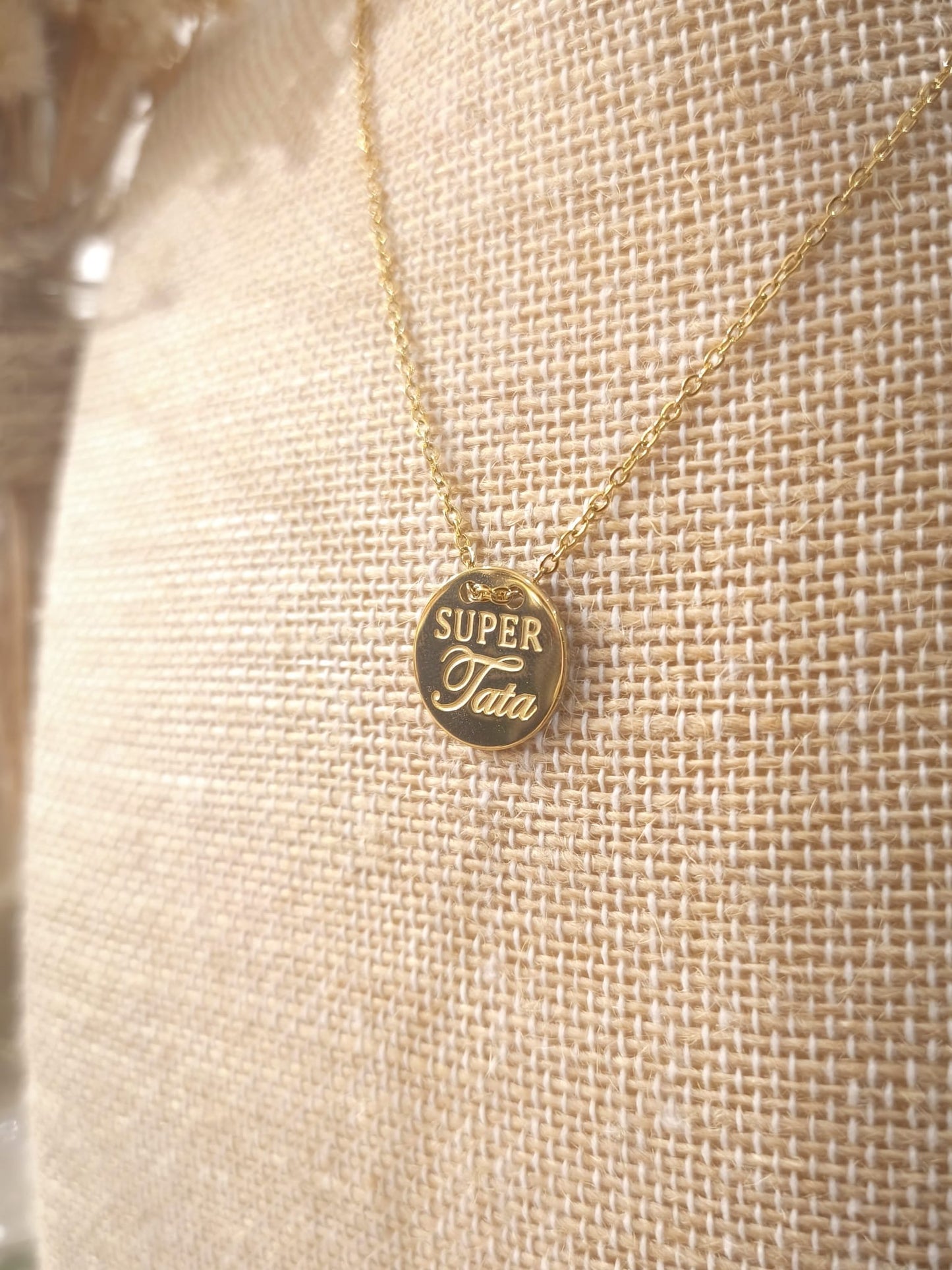 Collier Super Tata en acier inoxydable