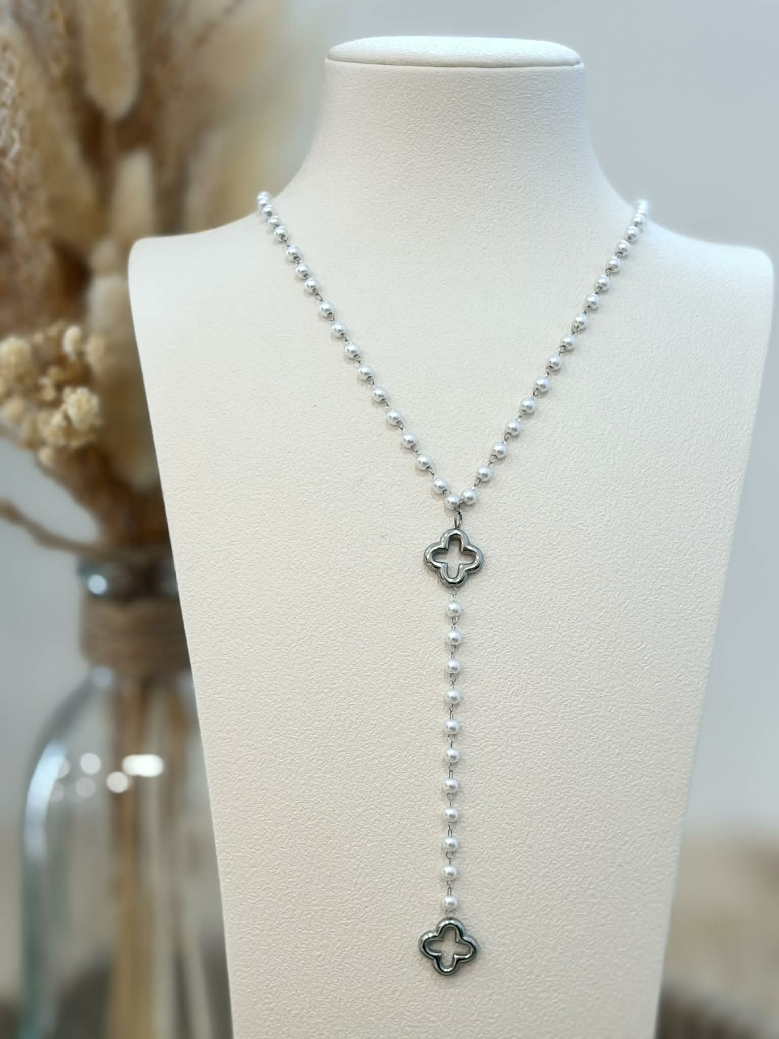 Collier Y Althéa en acier inoxydable