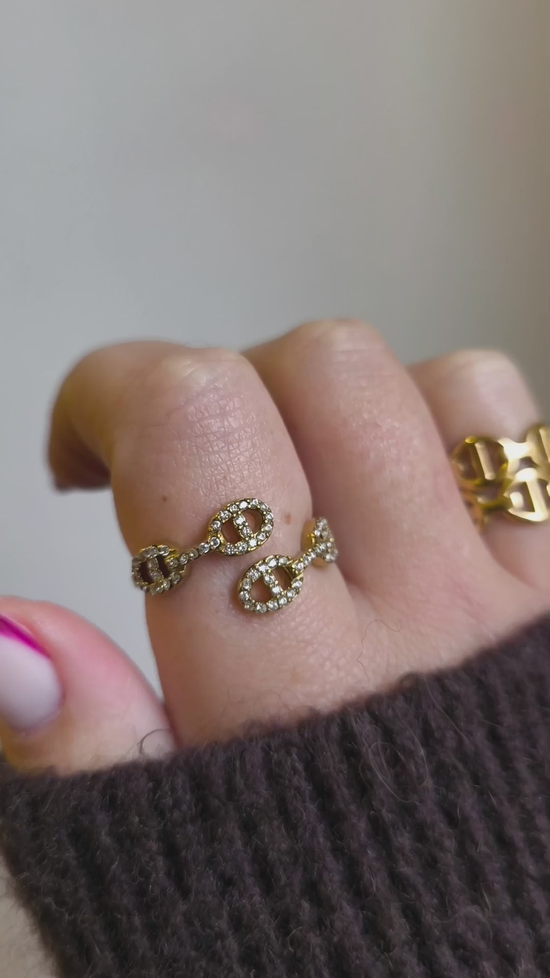 Bague Carine en acier inoxydable