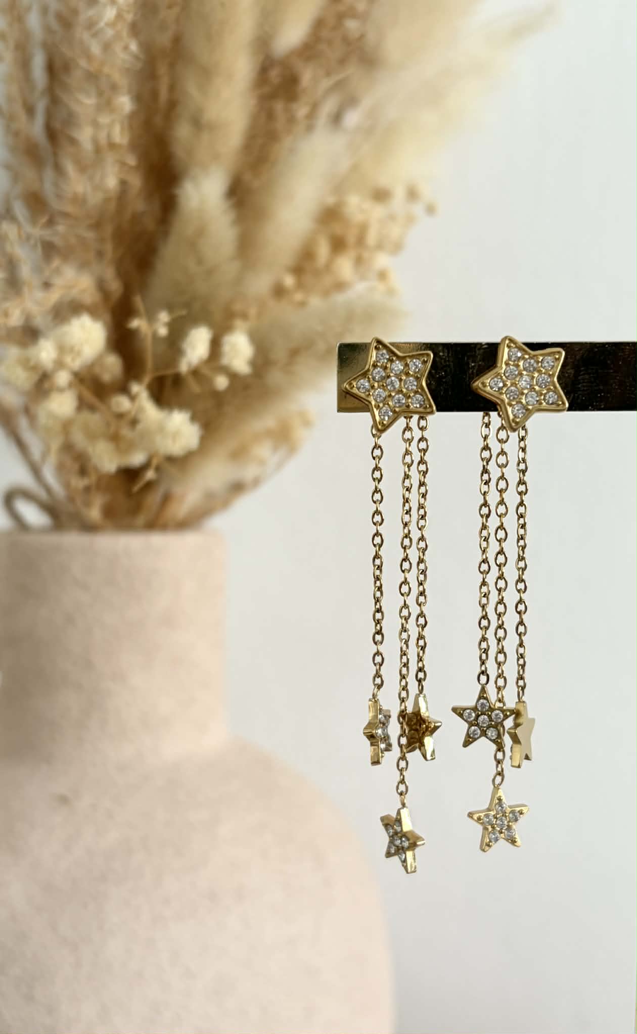 Boucles d'oreilles Lunara en acier inoxydable