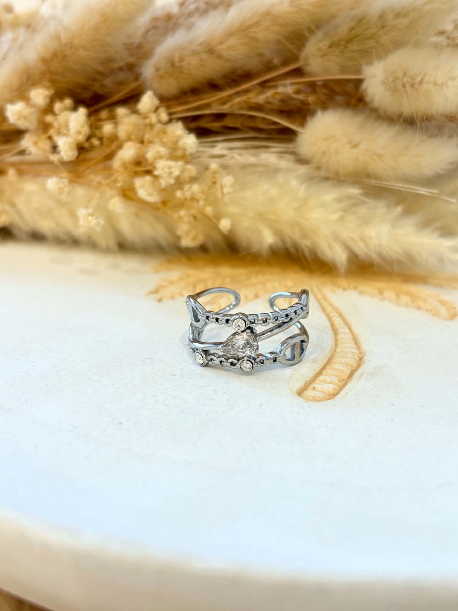 Bague Frany en acier inoxydable