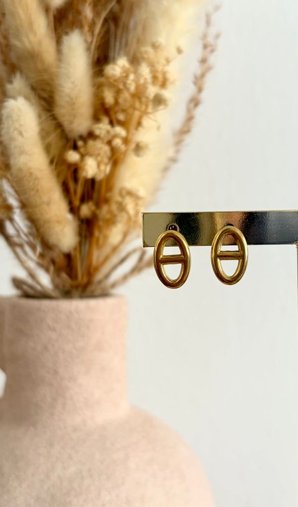 Boucles d'oreilles Eva en acier inoxydable