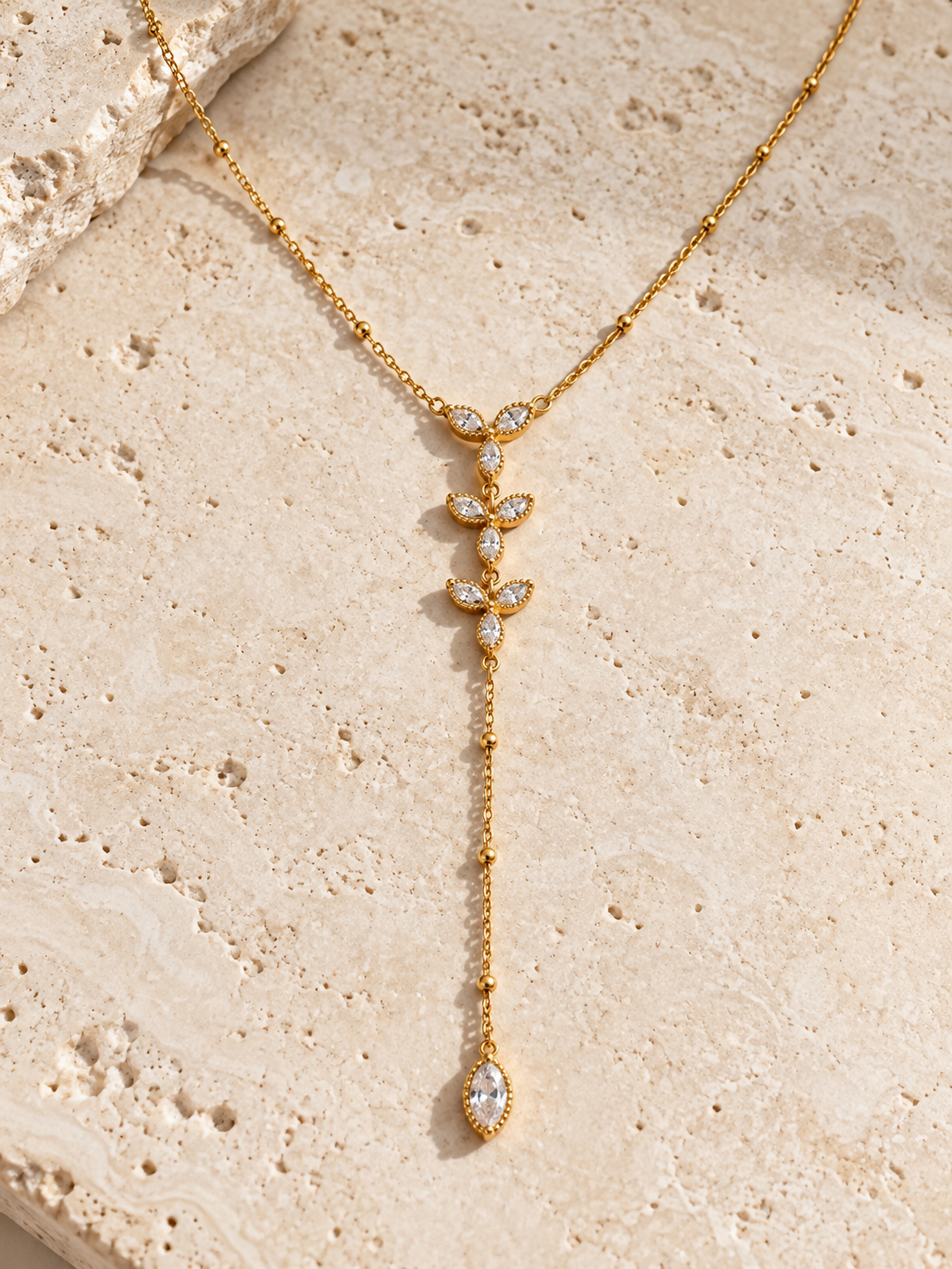 Collier Y Lucia en acier inoxydable