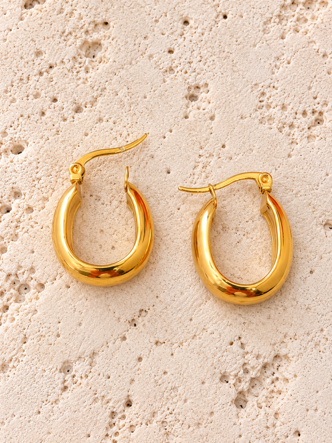 Boucles d'oreilles Tiphaine en acier inoxydable