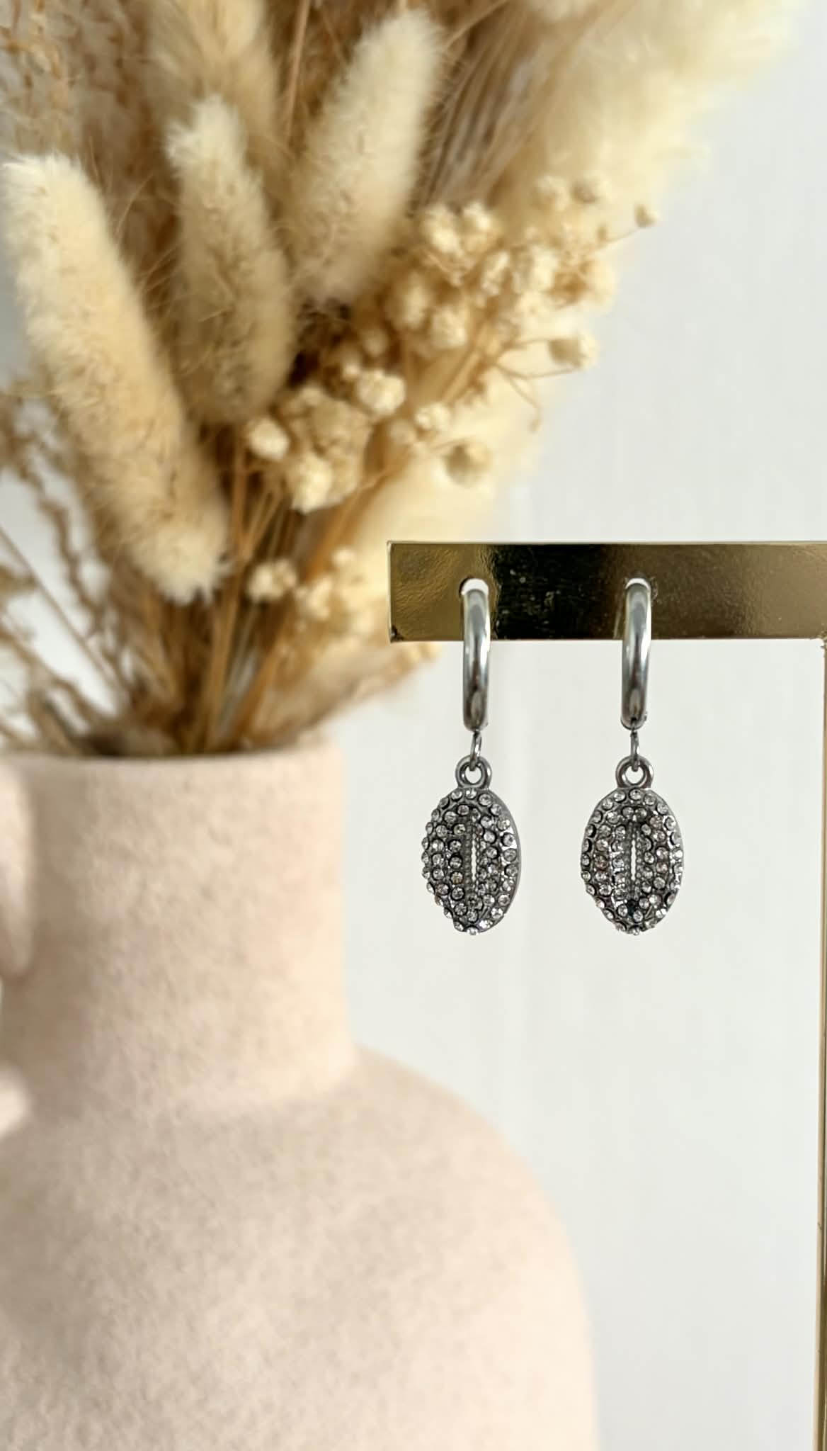 Boucles d'oreilles Naima en acier inoxydable