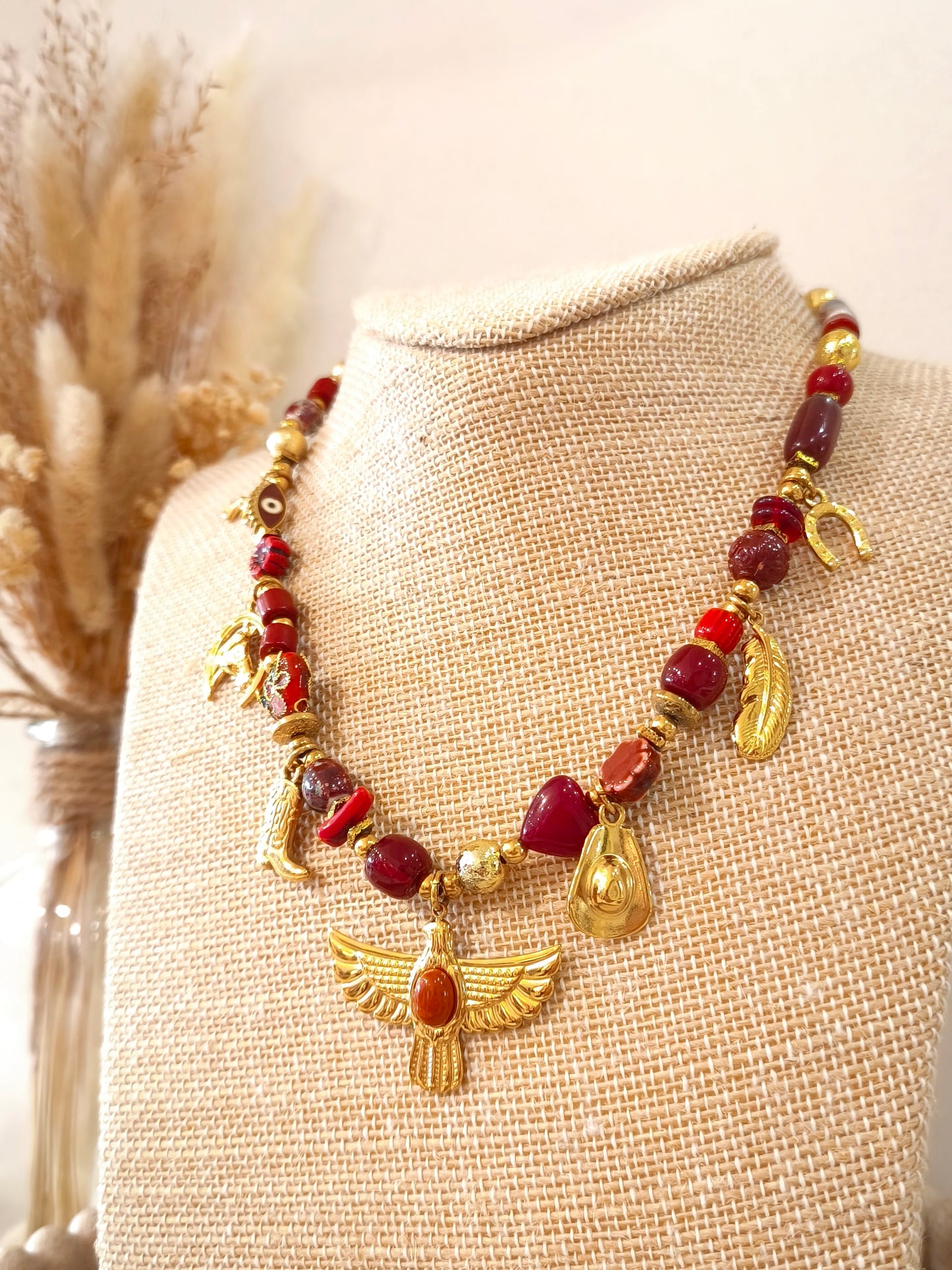 Collier Cowgirl en acier inoxydable